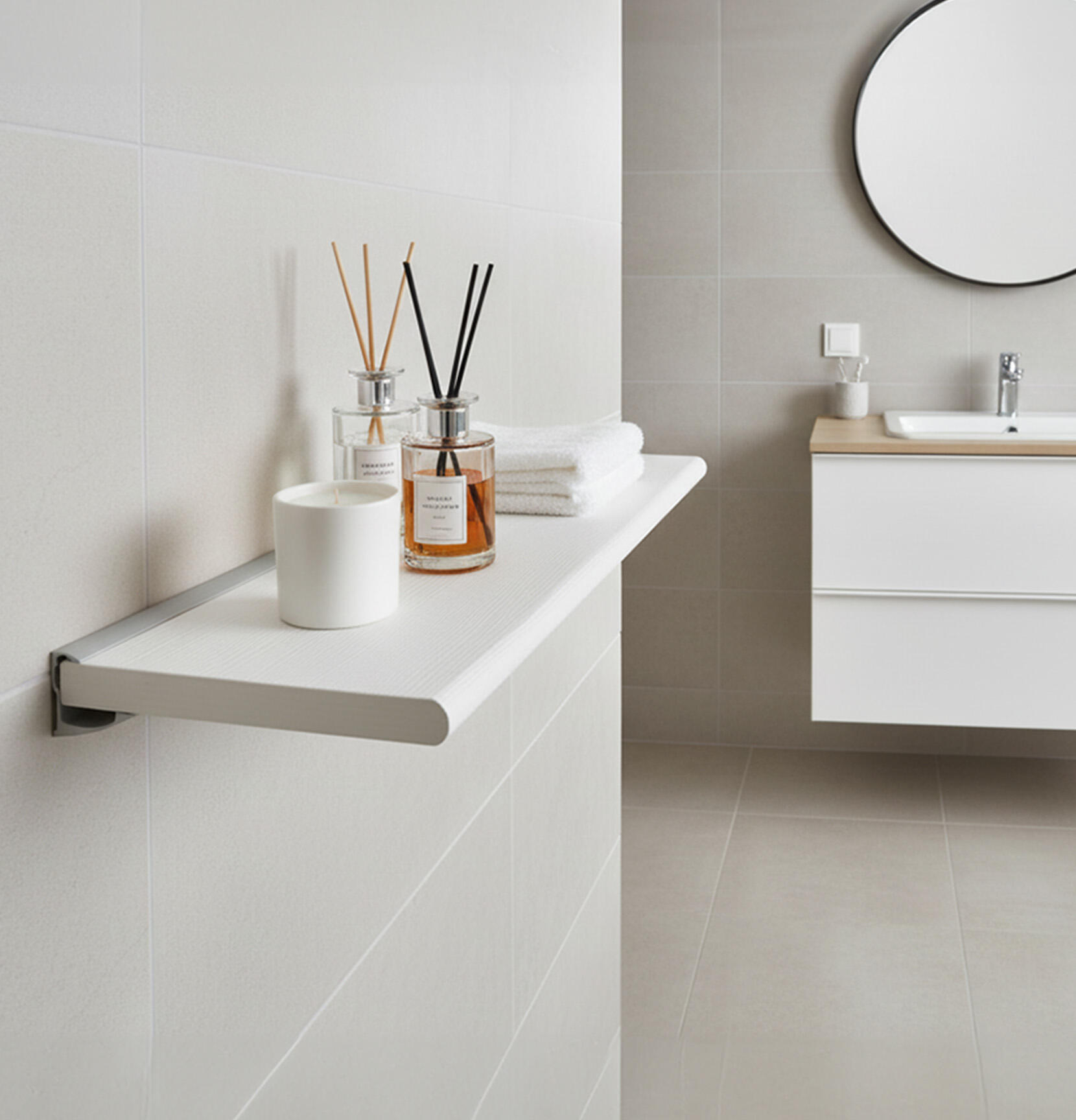 Profilé aluminium Alluminia blanc, 60 cm - 3