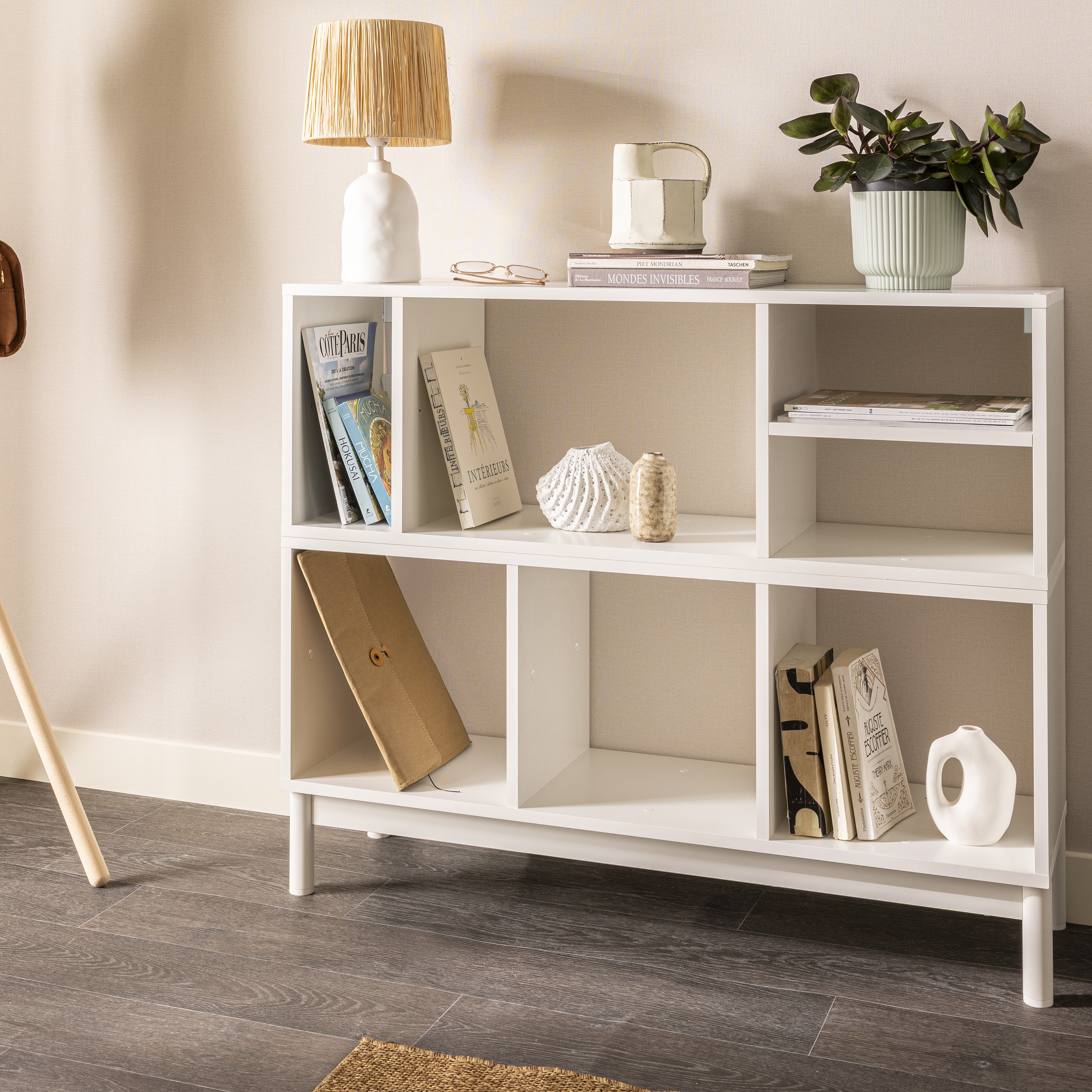 Estante Kub 3x1 Spaceo 36 x 32 x 105 cm branco - 13