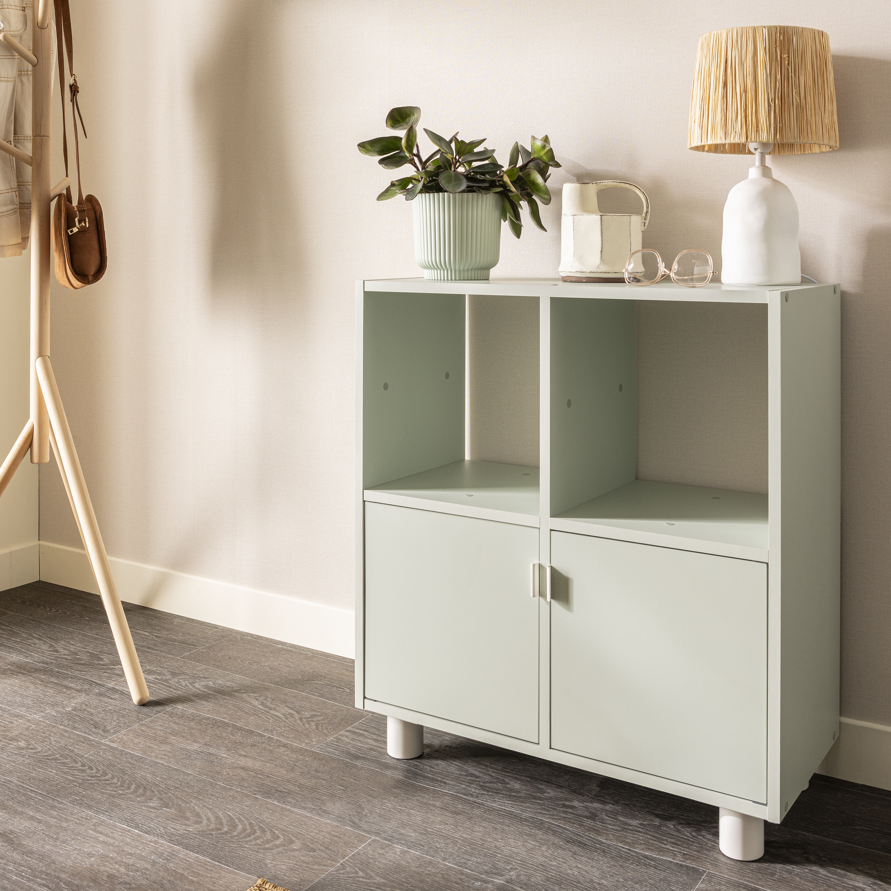 Estante Kub 2x2 Spaceo 70X32X71CM verde - 10