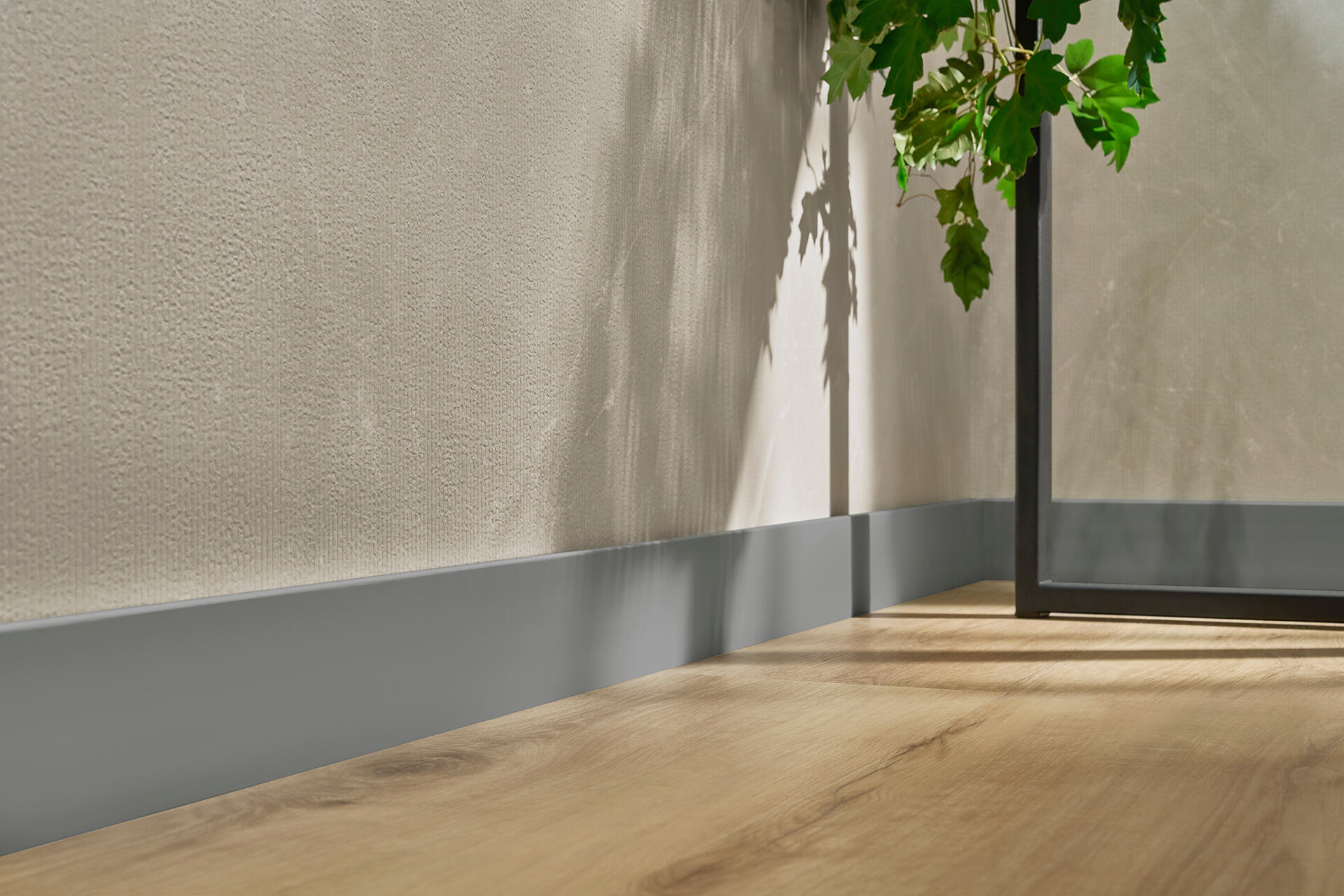 Rodapé Poliestireno cinza mate 15x80x2400 mm Arbiton - 2
