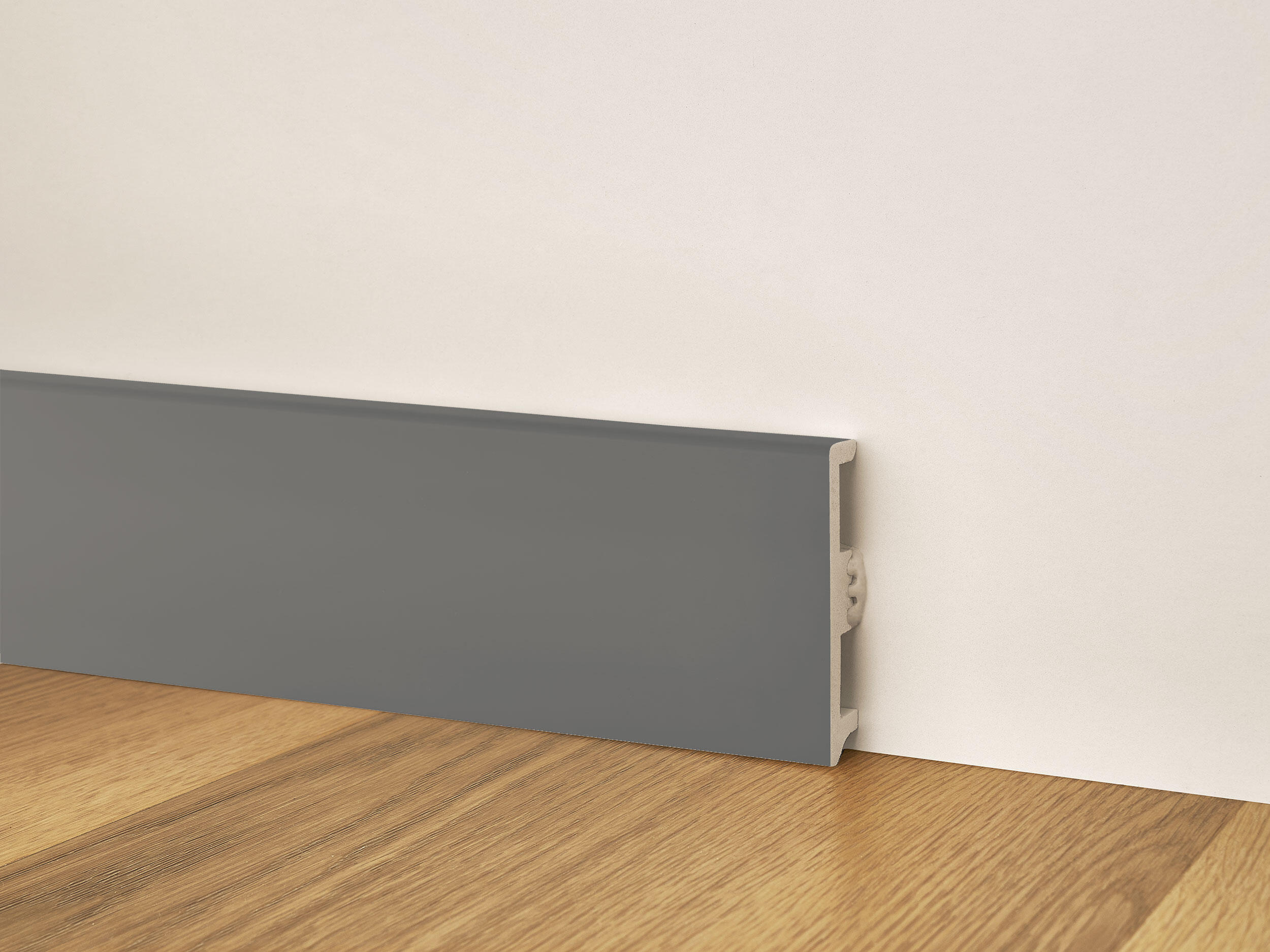 Rodapé Poliestireno cinza mate 15x80x2400 mm Arbiton - 3