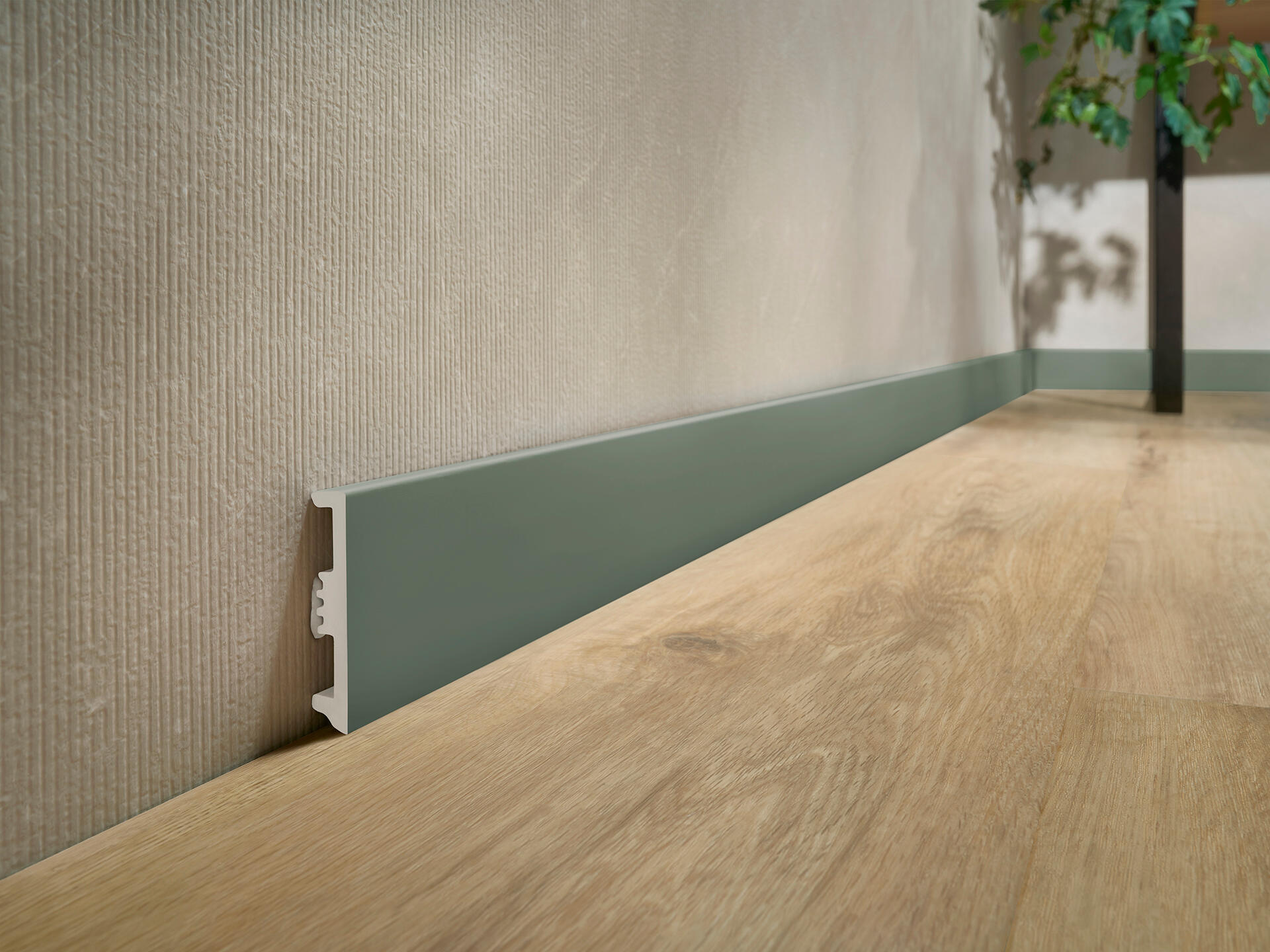 Rodapé Poliestireno verde mate 15x80x2400 mm Arbiton - 4