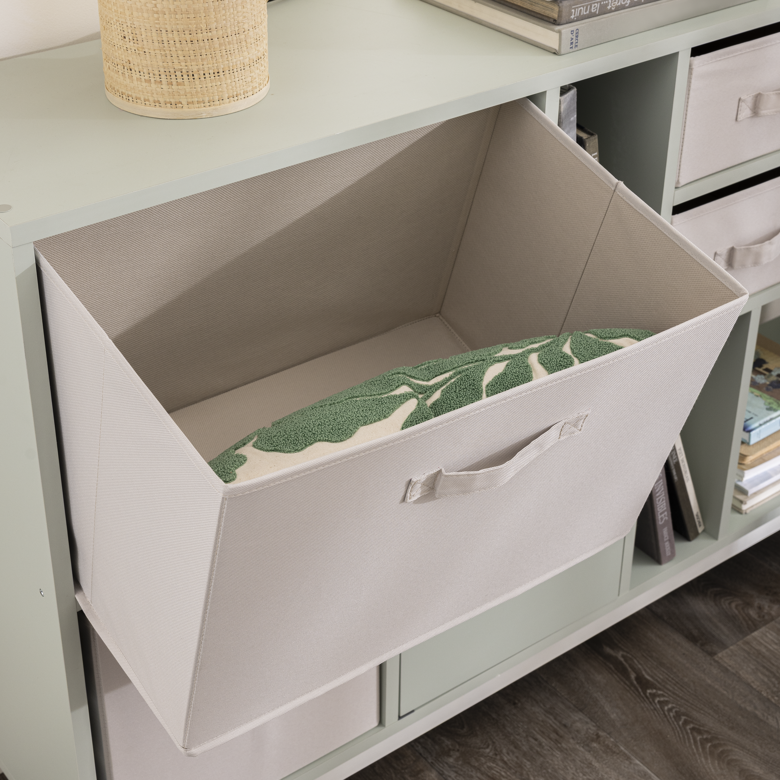 Cesto XL Kub spaceo 31X31X31CM bege - 11