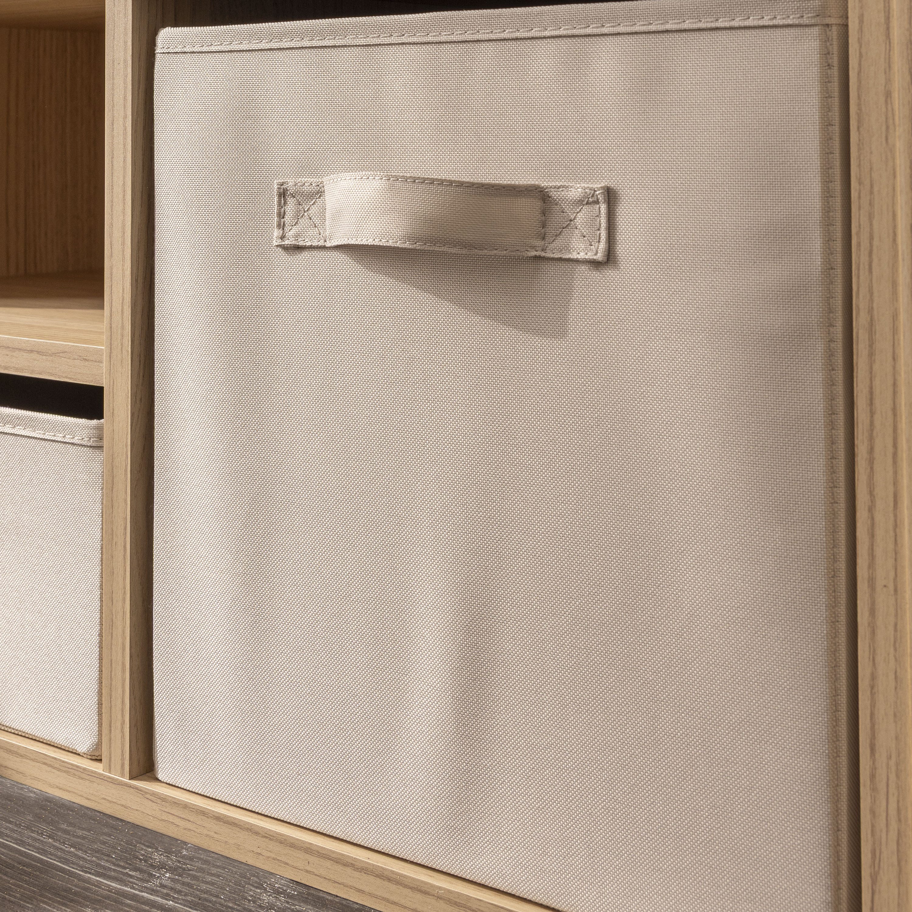 Cesto L Kub spaceo 31X31X31CM bege - 6