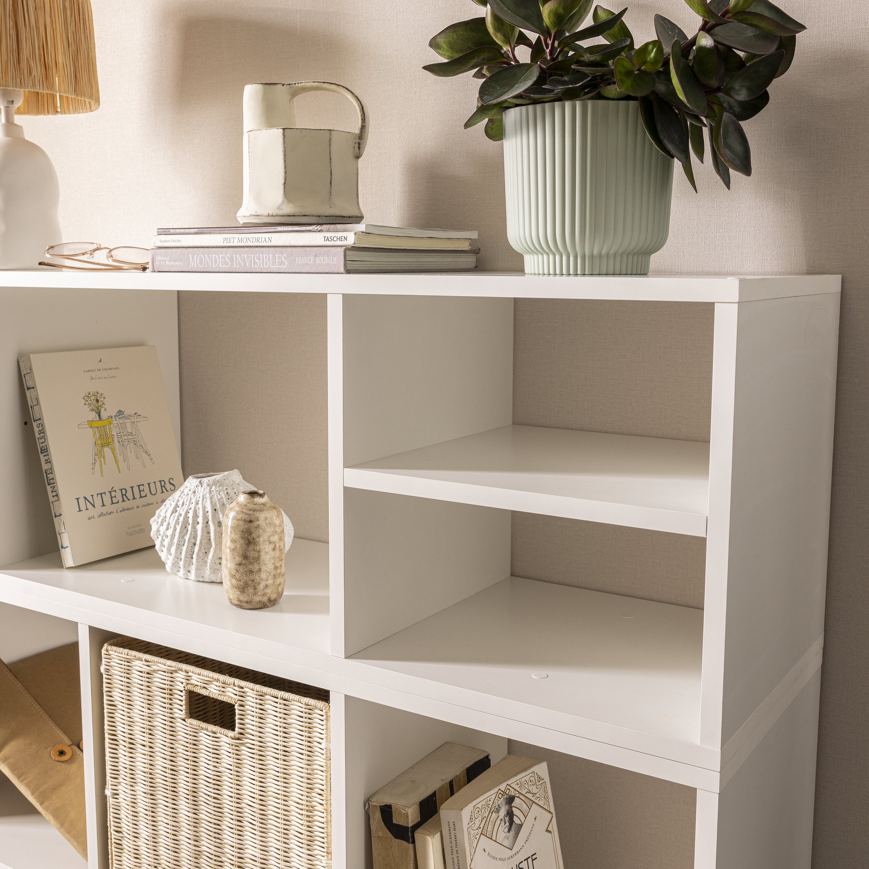 Estante Kub 4x2 Spaceo 70X32X139CM branco - 4