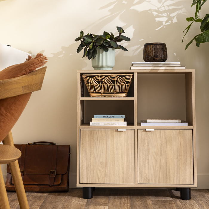 Cubo KUB com 4 compartimentos, mobiliário barato