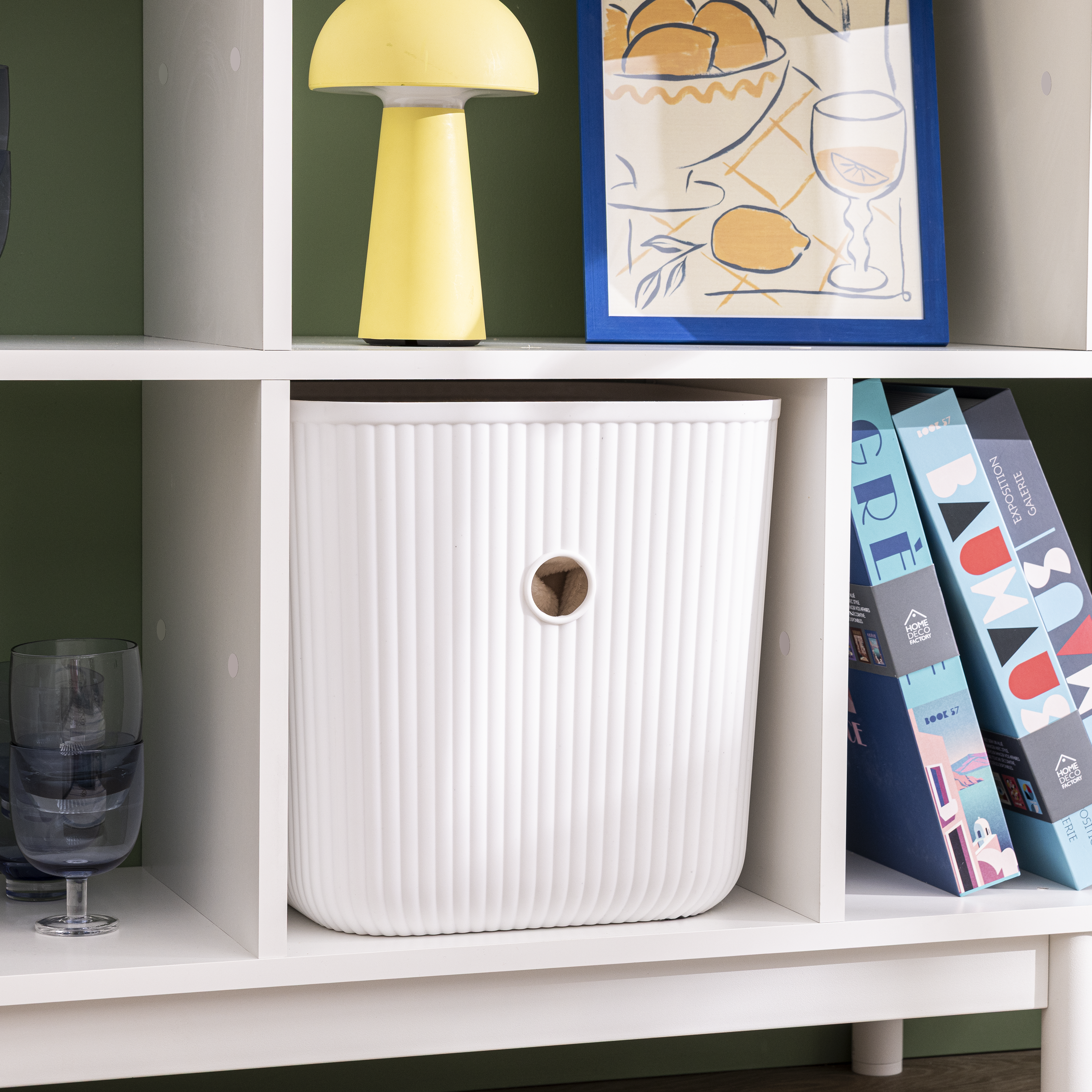 Cesto L Kub spaceo 20L 29X31X29CM branco - 8