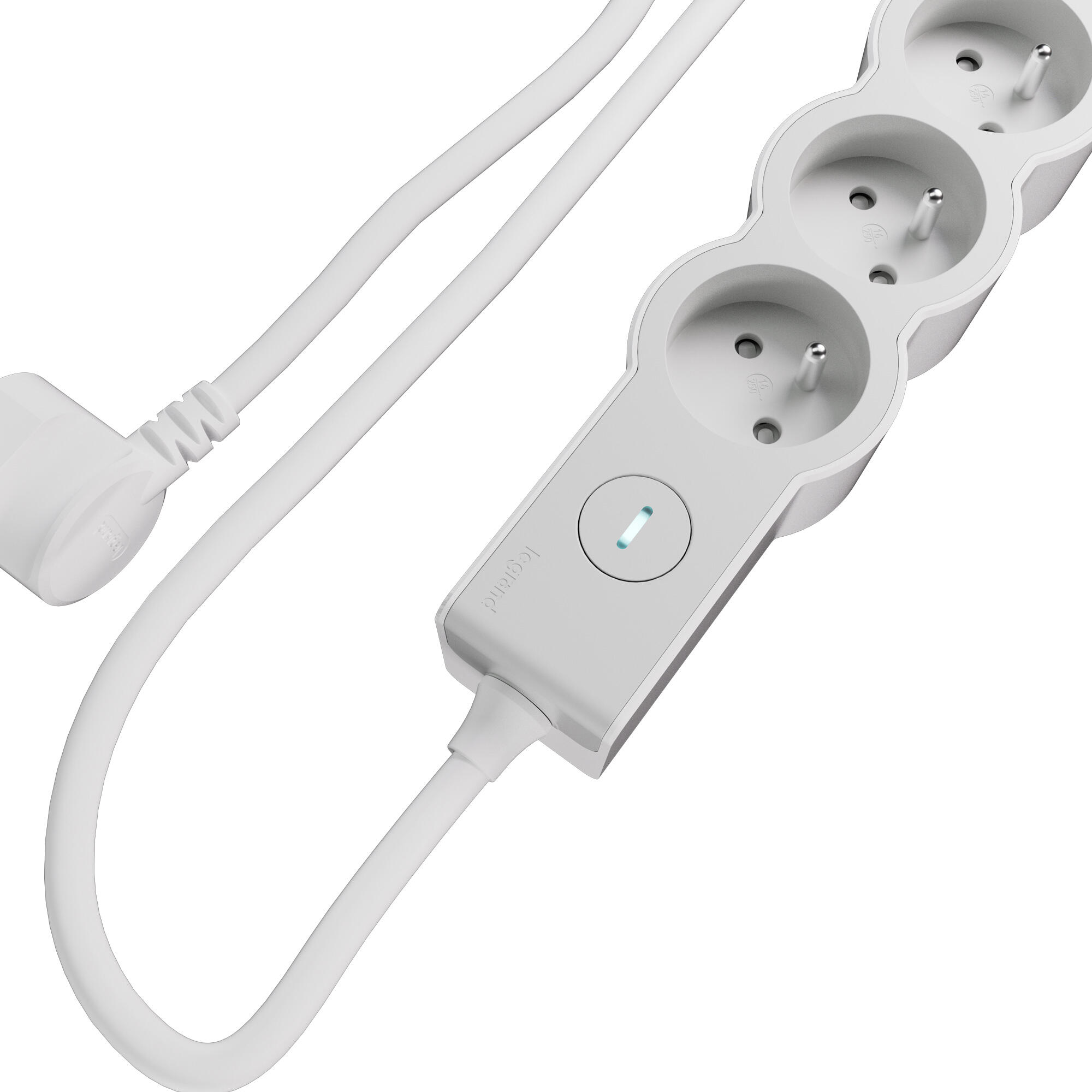 Multiprise 4 prises avec interrupteur et 1 USB-A + 1 USB-C, 1.5 m blanc LEGRAND - 2