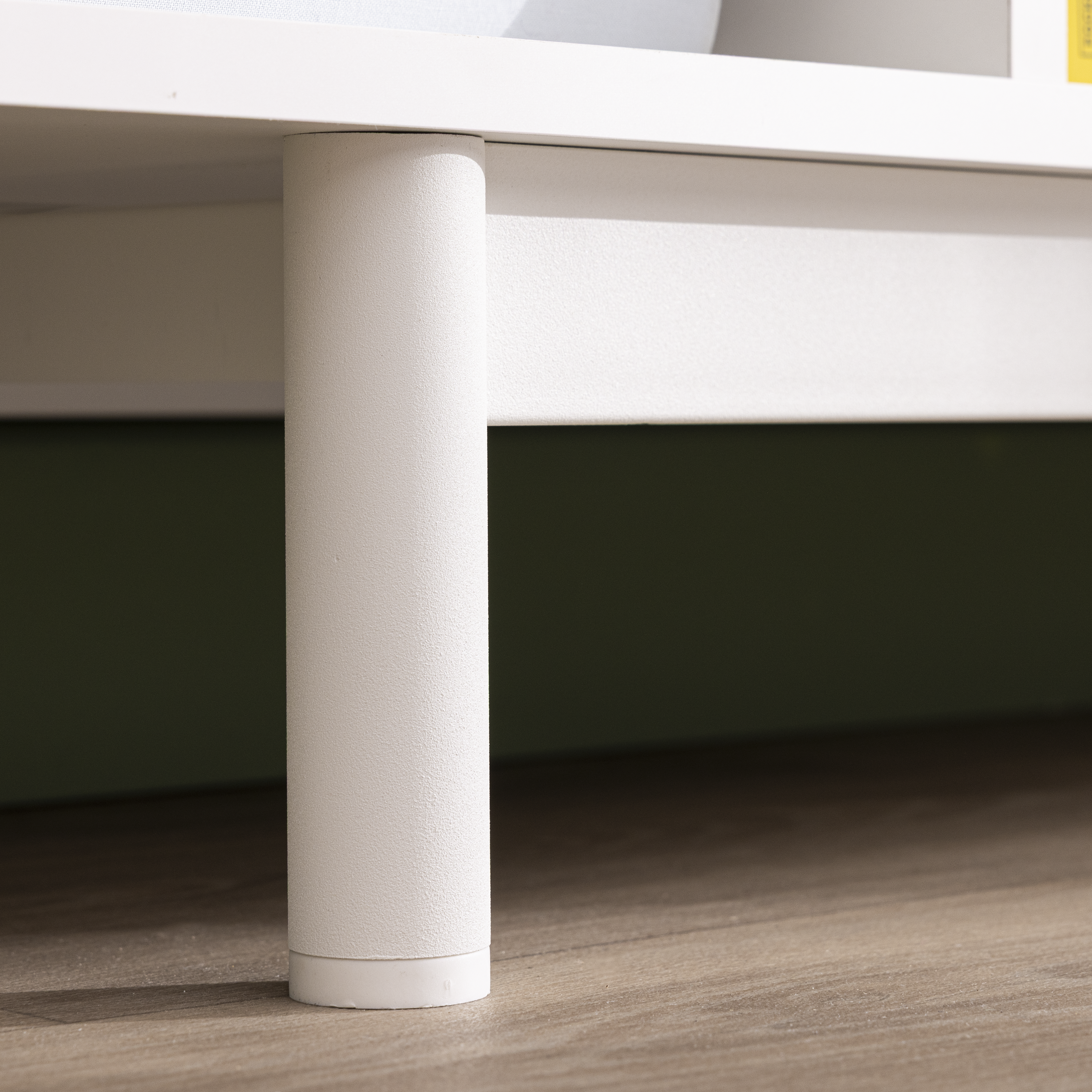 Pied plateforme de meuble STANDERS cylindrique acier blanc Ht max 15.5xl.104.5cm - 4