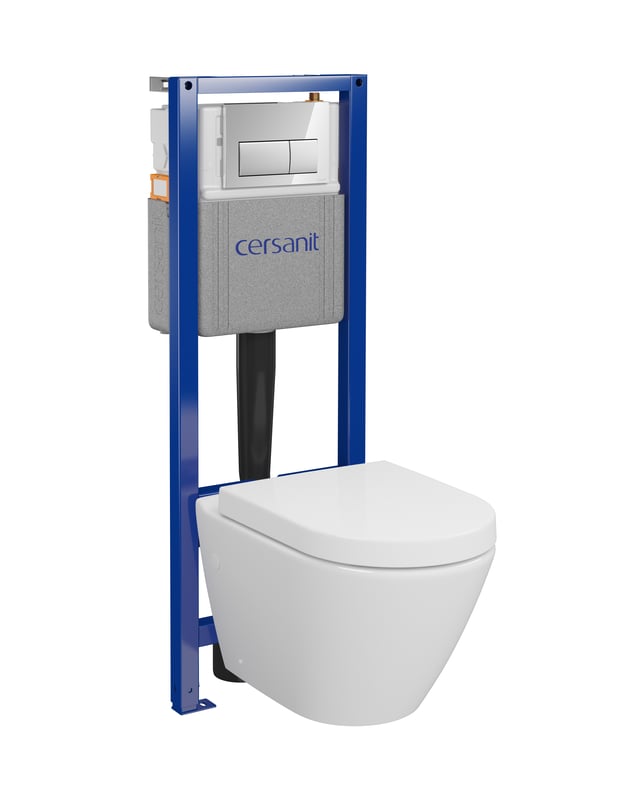 Zestaw podtynkowy WC Selva bezkołnierzowy Cersanit