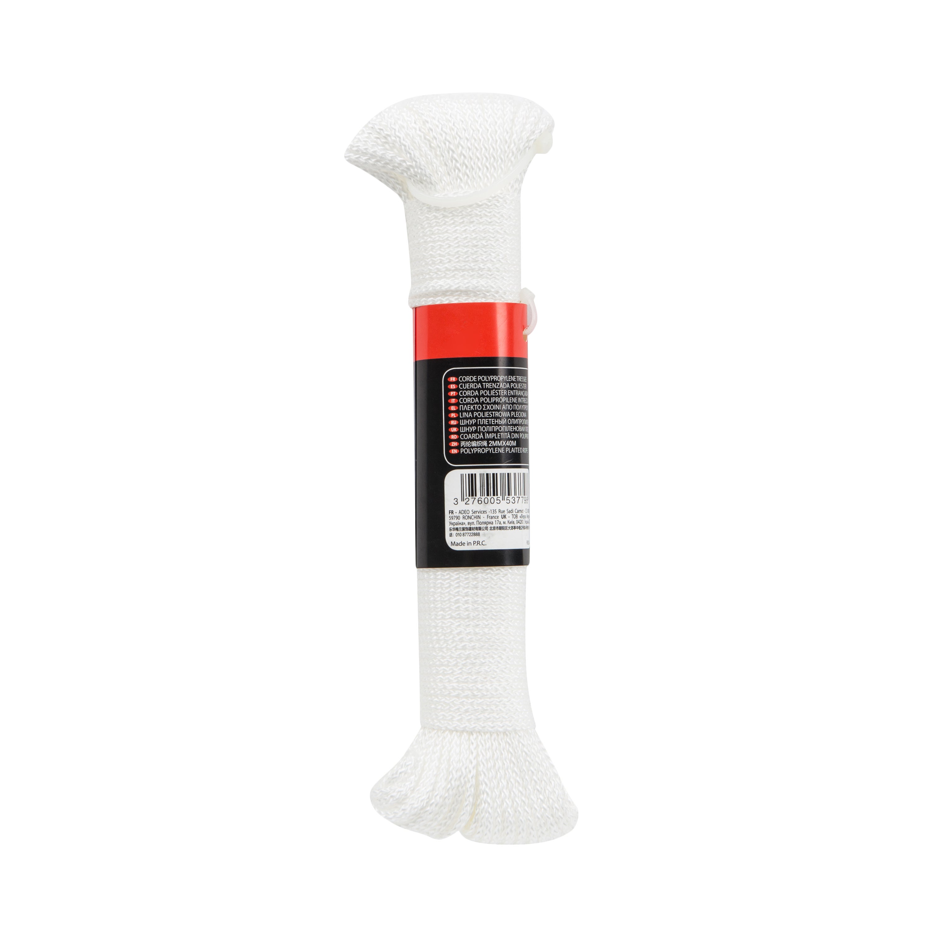 Corda in polipropilene STANDERS L 40 m x Ø 2 mm bianco carico max 40 Kg - 4