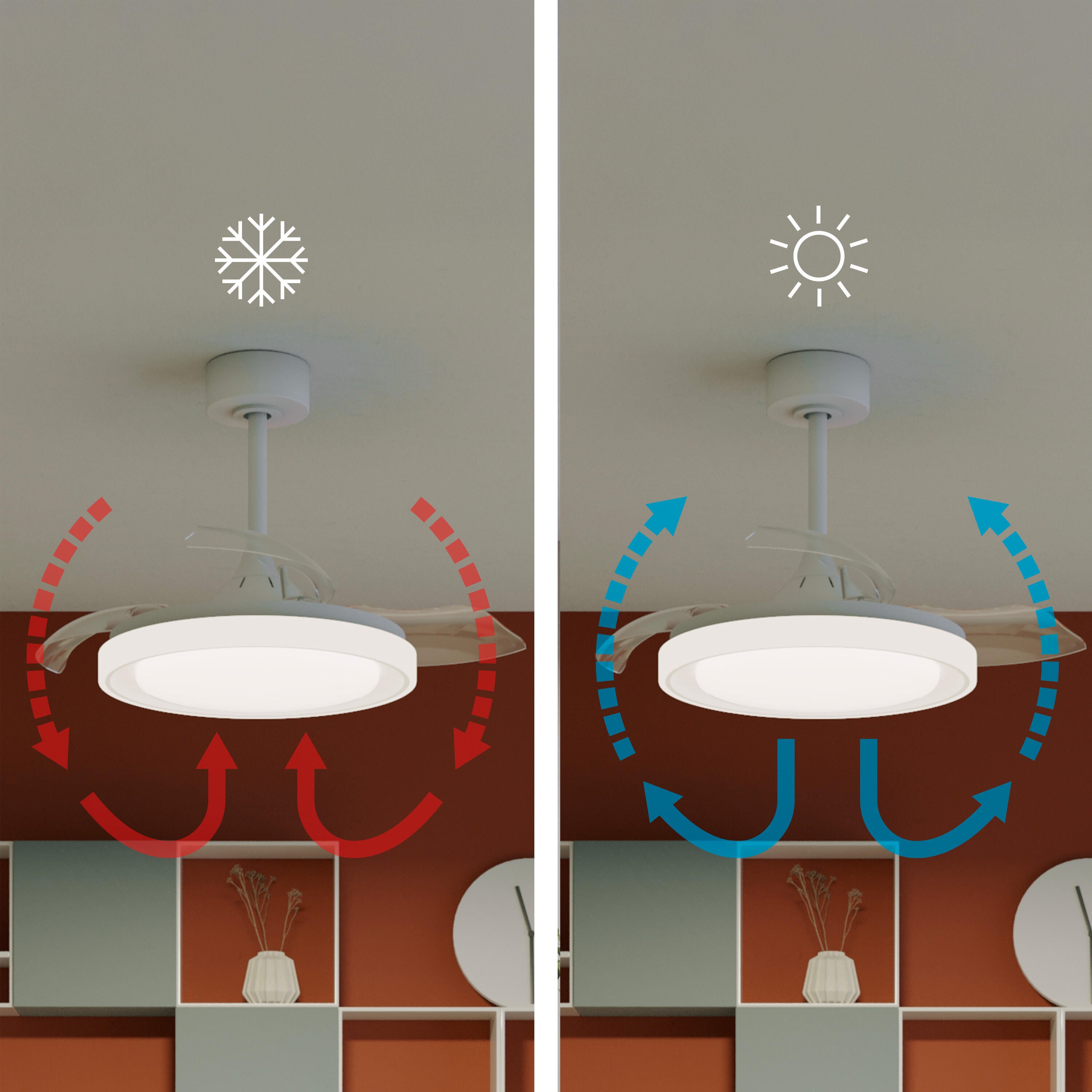 ventilateur plafond été hiver - 3
