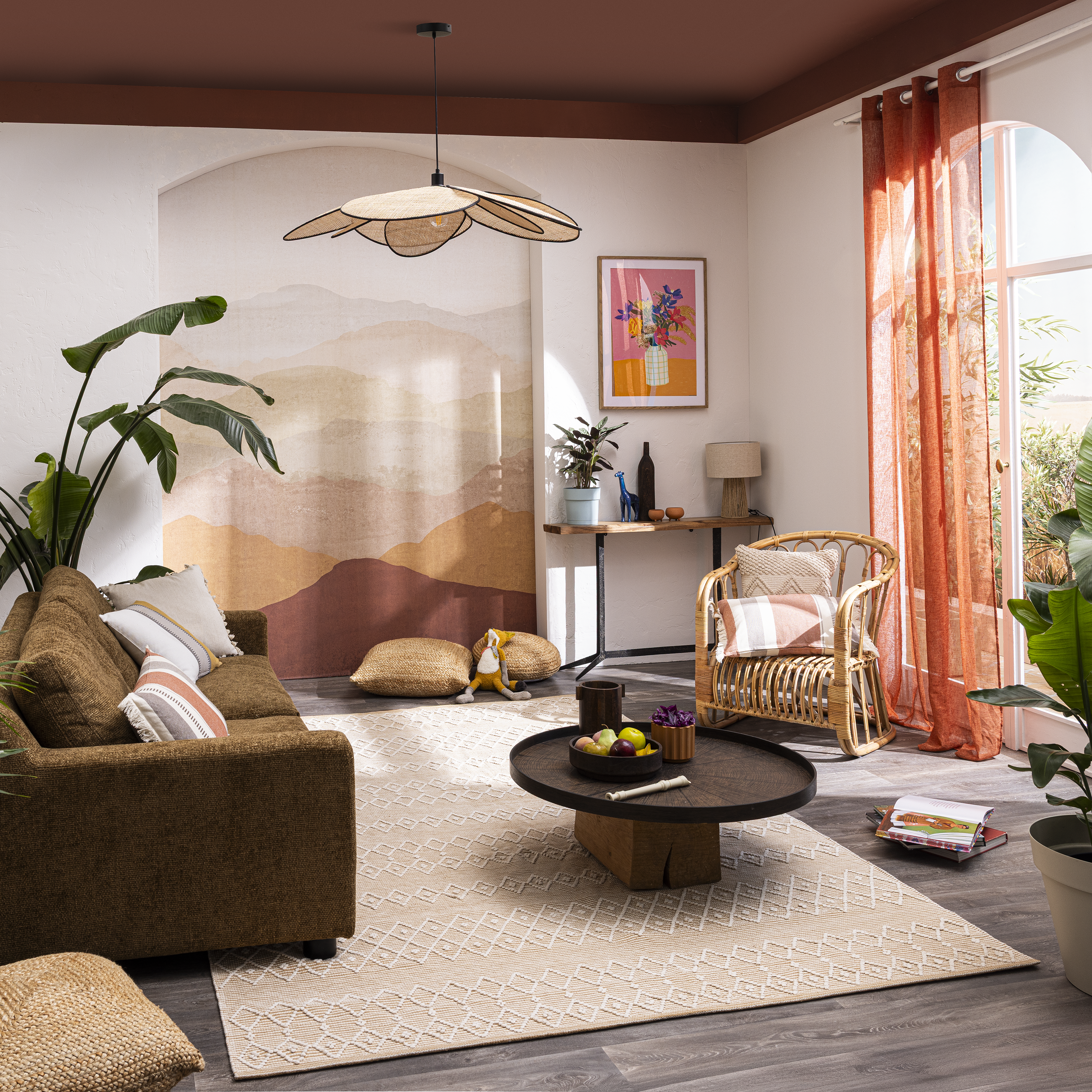 Almofada decorativa Billy 40x60cm terracotta Inspire - 9