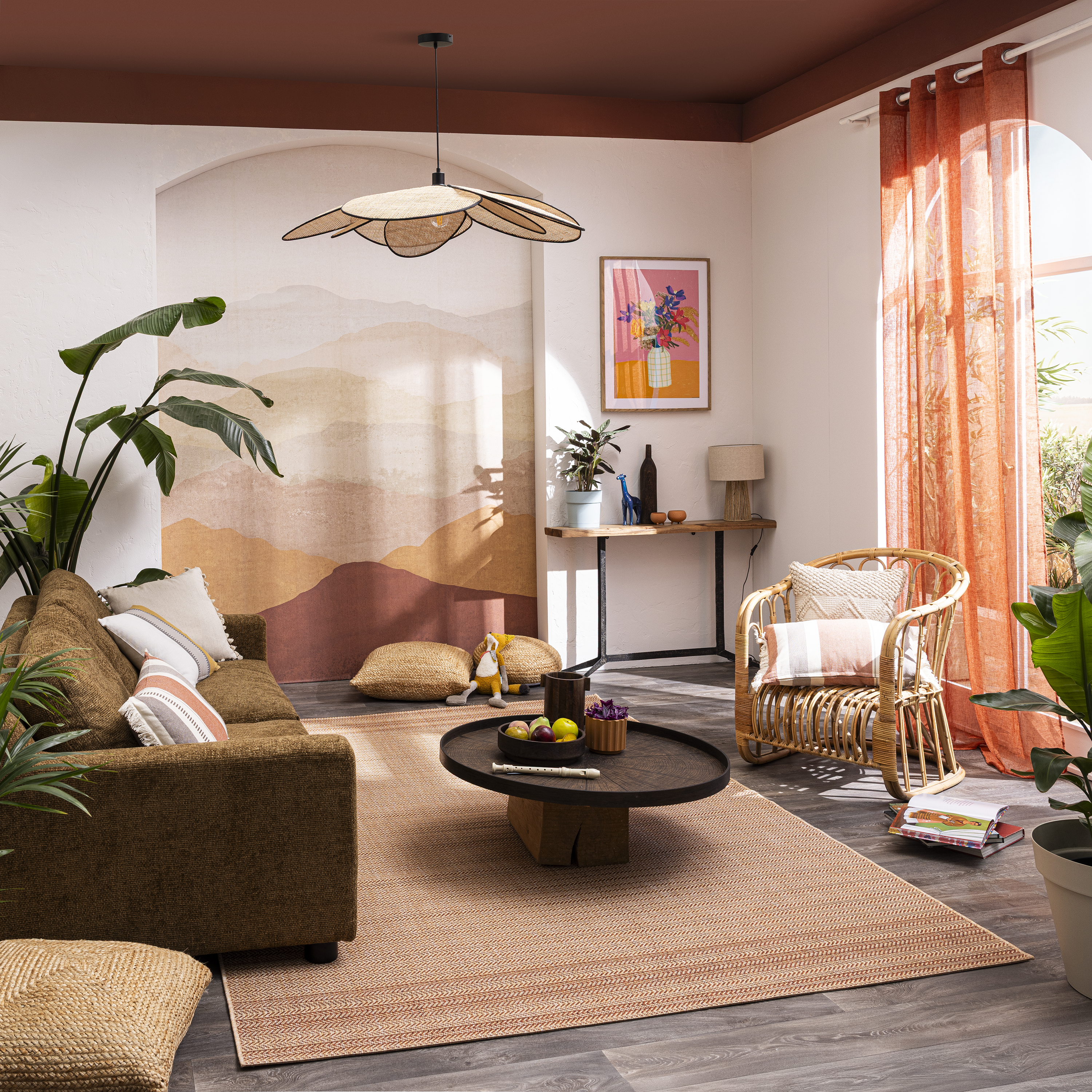 Almofada decorativa Billy 40x60cm terracotta Inspire - 3