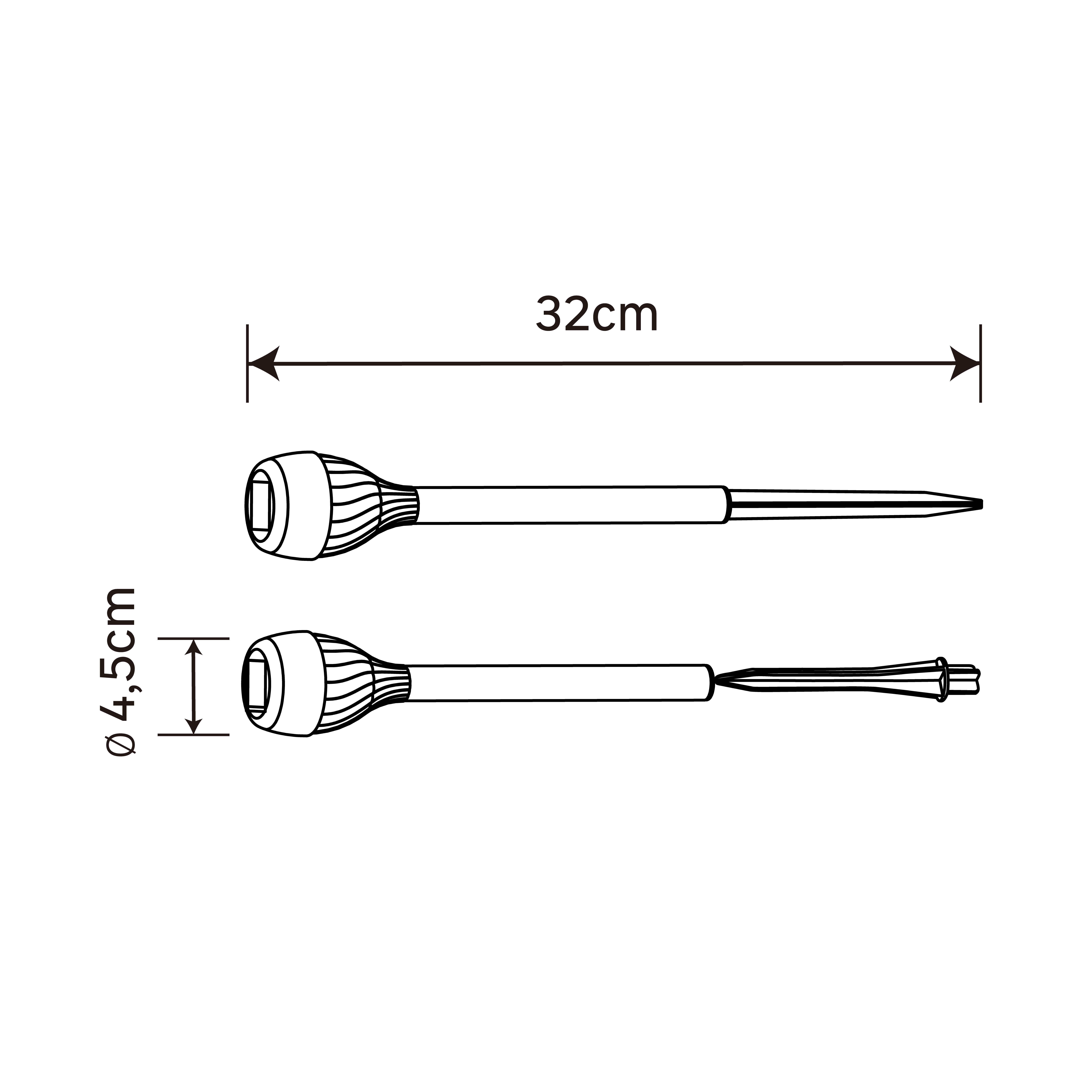 Lot de 10 spots à piquer solaires décoratifs, blanc froid, noir Aureline INSPIRE - 8
