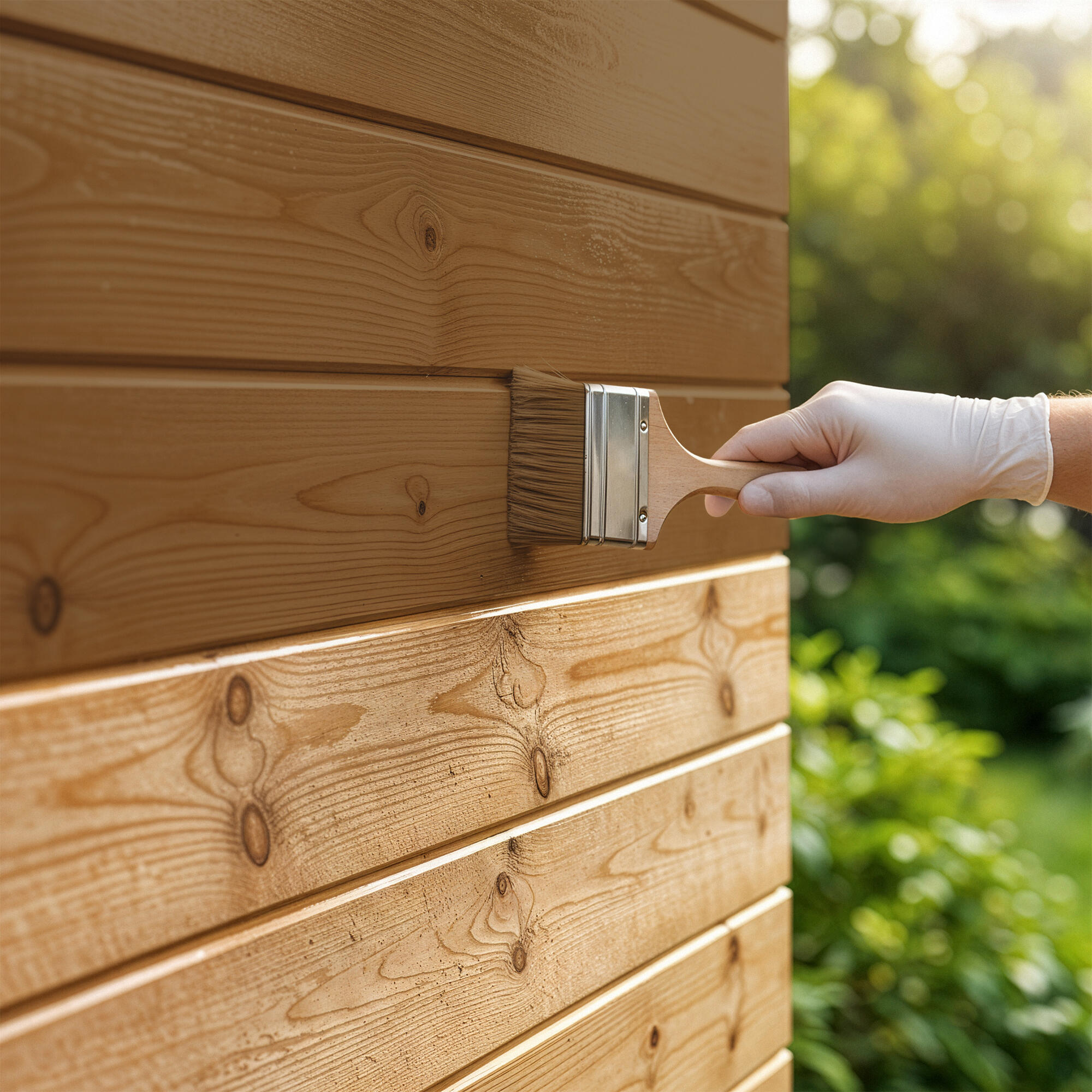 Barniz de madera de exterior color nogal para ventana, puerta, persiana, valla, mobiliario, cancela XYLAZEL mate 2.5L base agua - 7