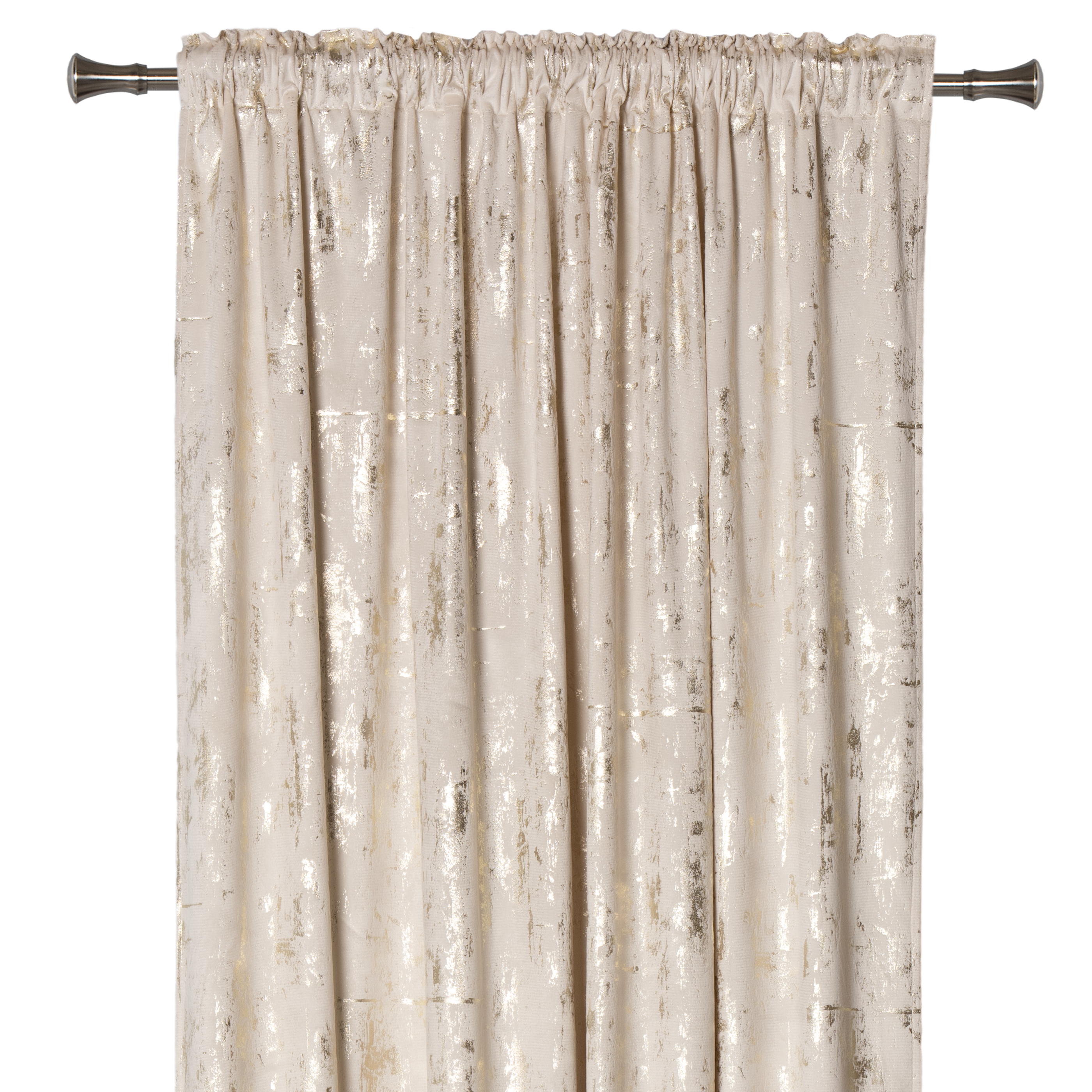 Zasłona Dore ecru-złota 140 x 260 cm na taśmie - 3