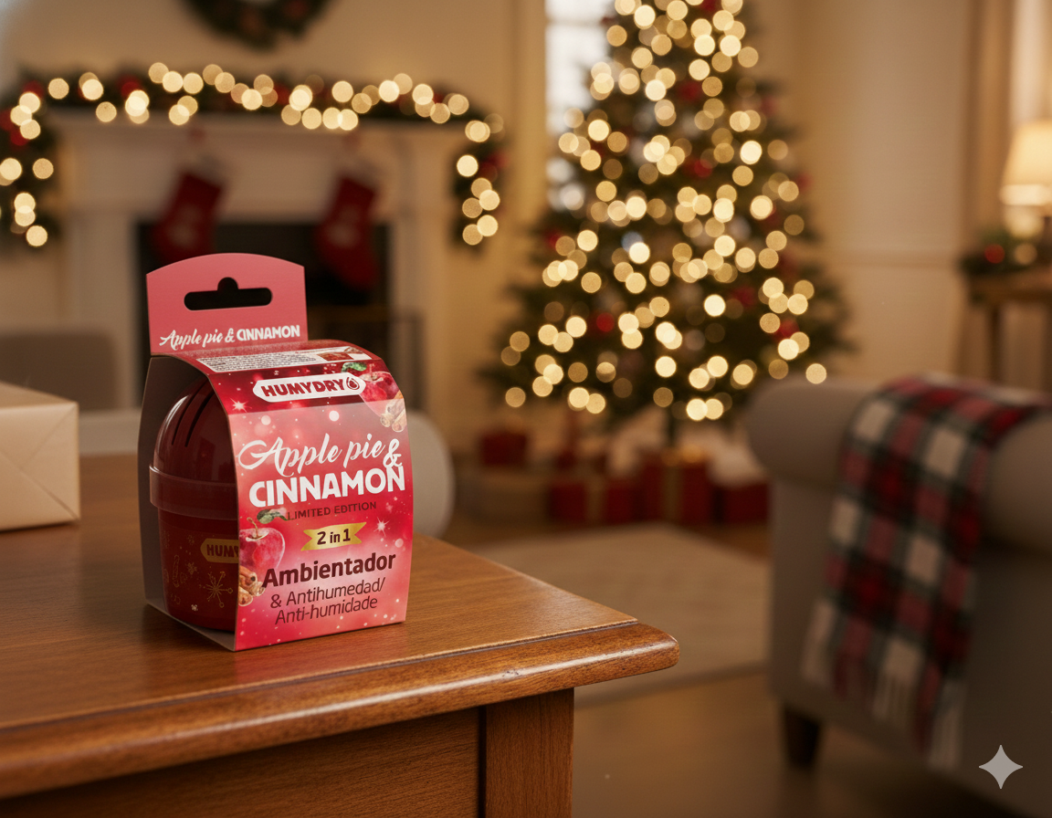 Mini desumidificador 75gr Maçã e canela Humydry - 2