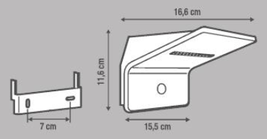 Candeeiro de parede exterior solar Kiana 300lm 4000K Inspire - 6