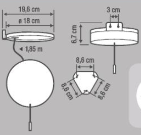 Candeeiro de parede exterior led solar Kampala 250lm Inspire - 5