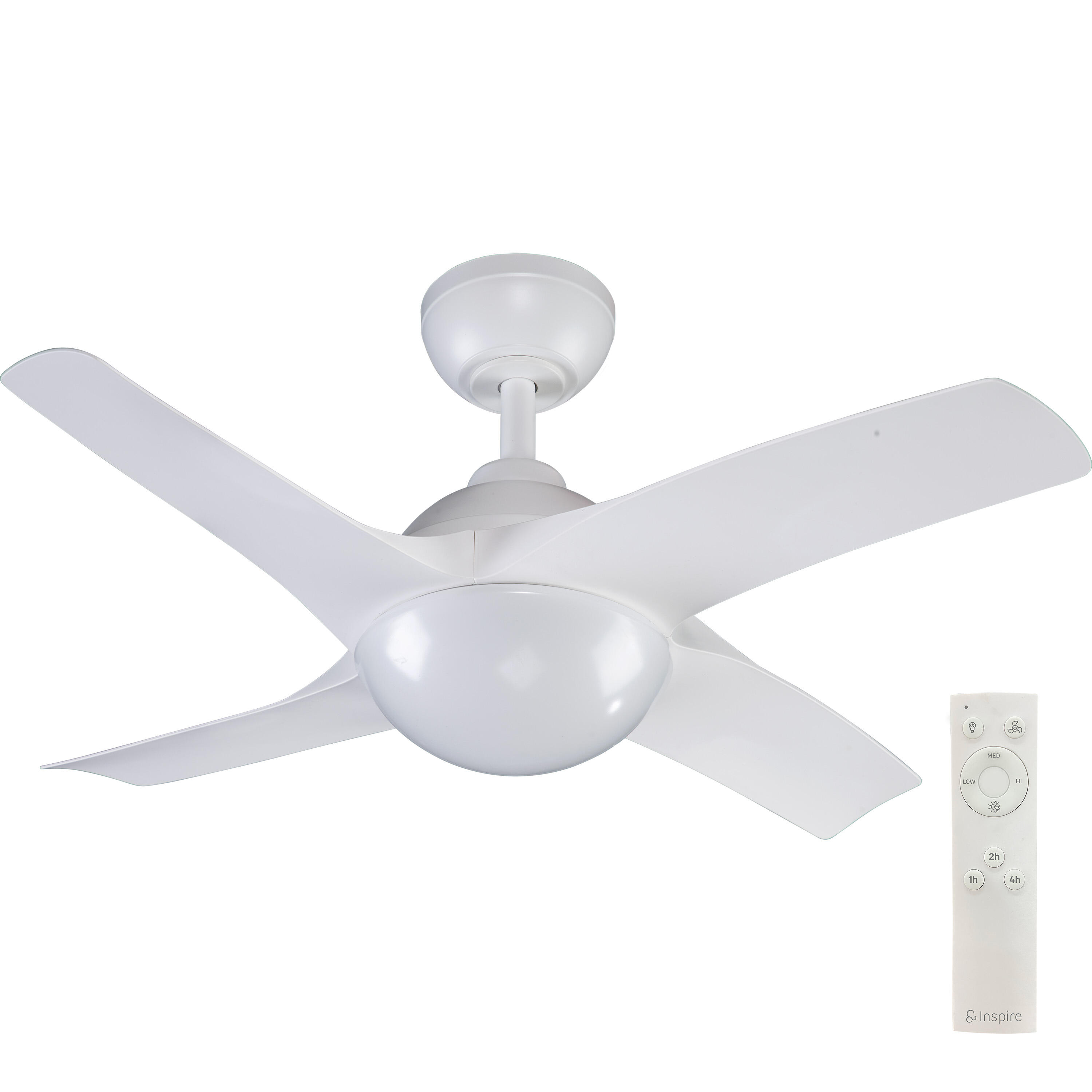 Ventilateur de plafond 1XE27 silencieux, Siroco, 91 cm, INSPIRE, blanc - 6