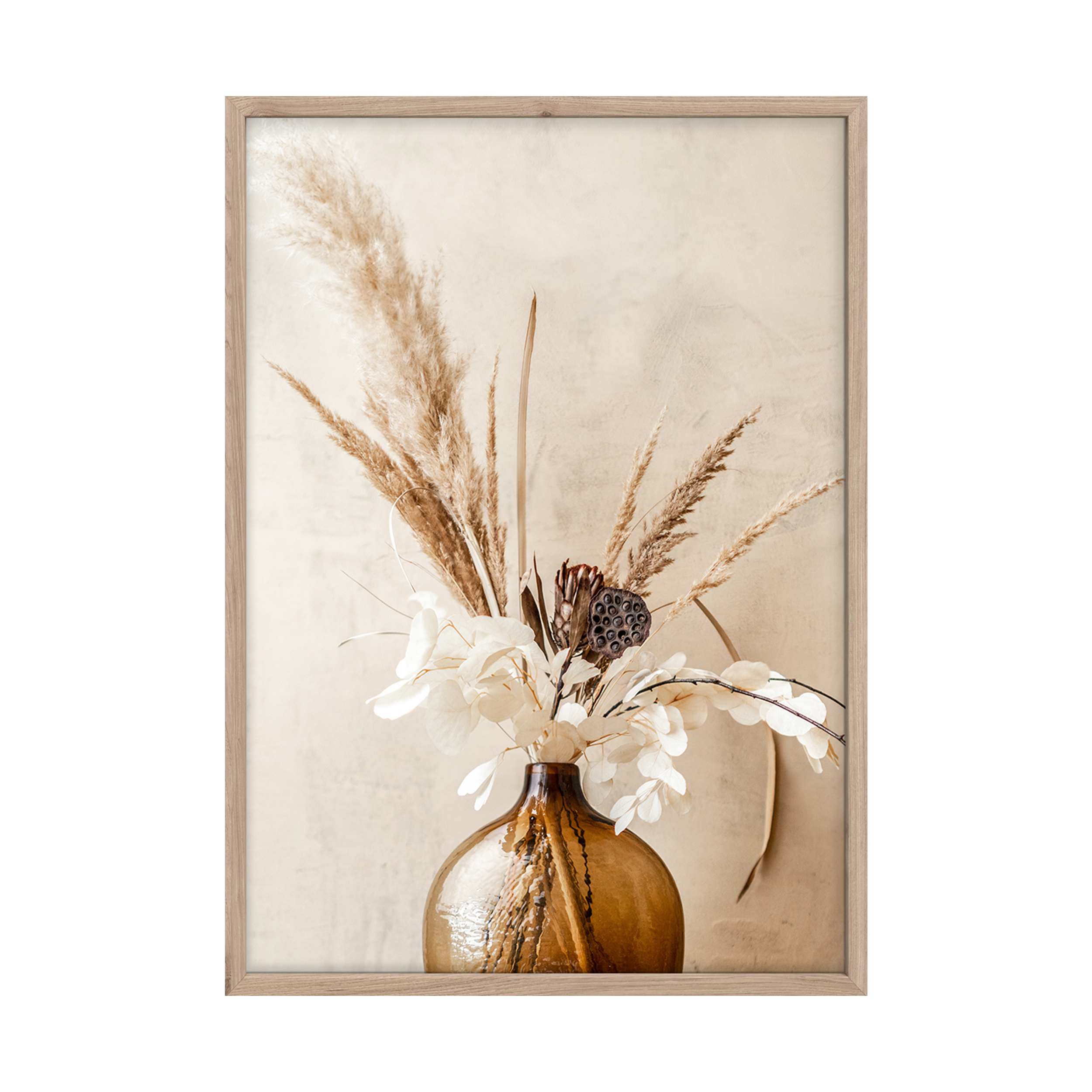 Plakat w ramie Boho Vase 50 x 70 cm