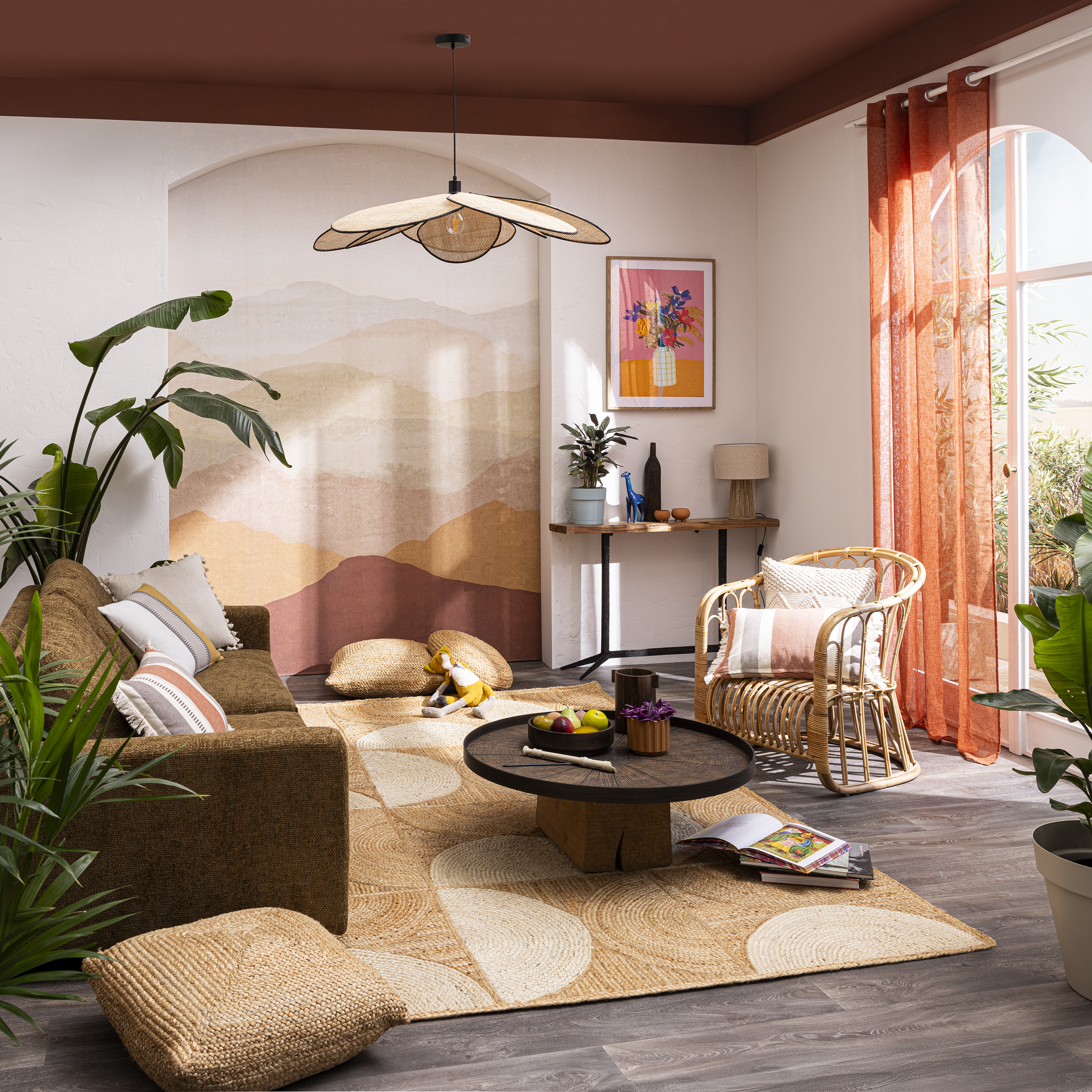 Almofada decorativa Billy 40x60cm terracotta Inspire - 2