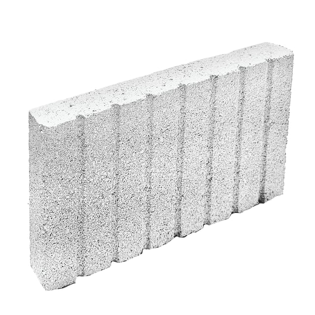 CUBREMURO PLANO RANURADO BLANCO 40X20X4 CM