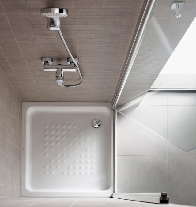 PLATO DE DUCHA CERAMICO CUADRADO  ROCA BLANCO 70X70CM