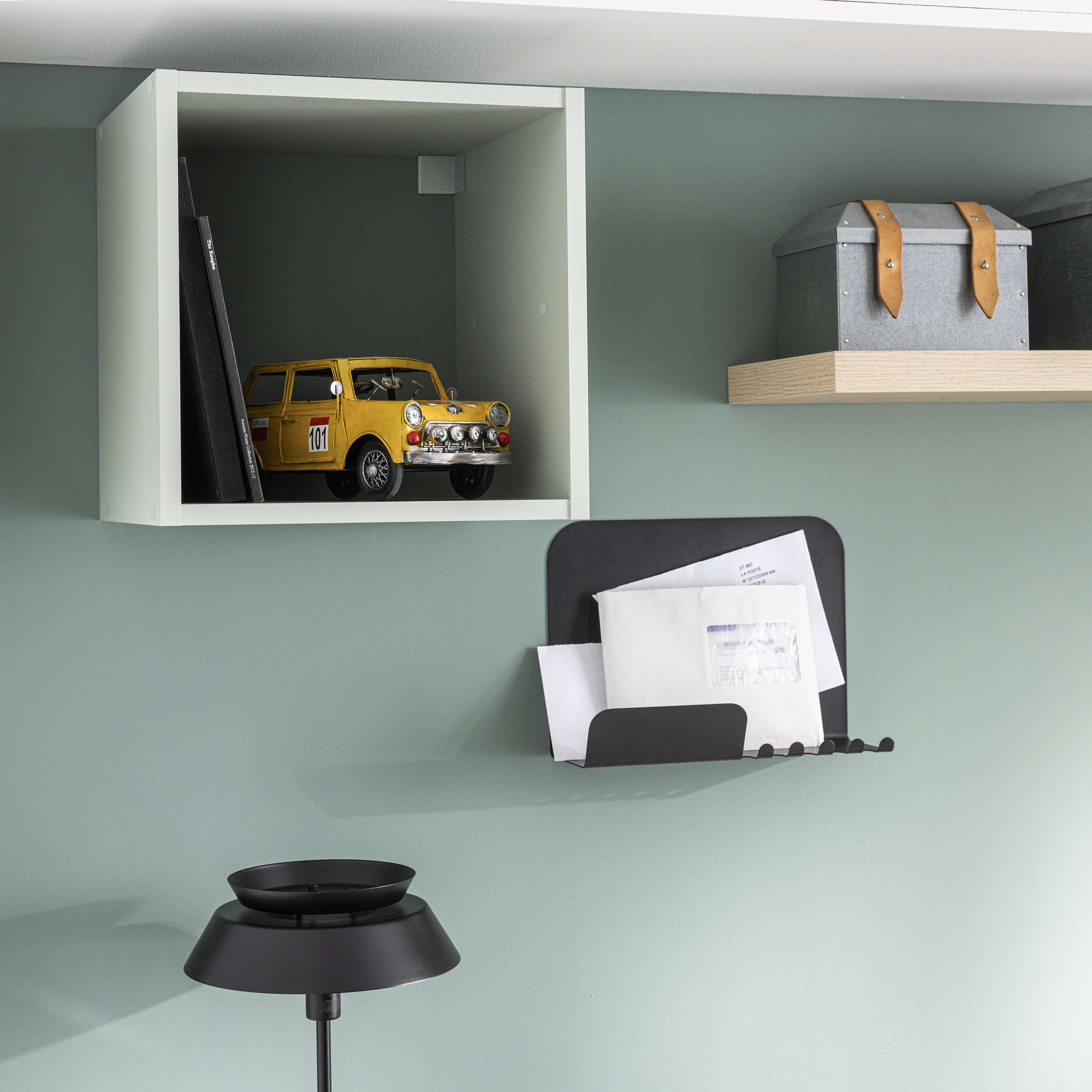 Estante Kub 1x1 Spaceo 36X32X36CM verde - 4