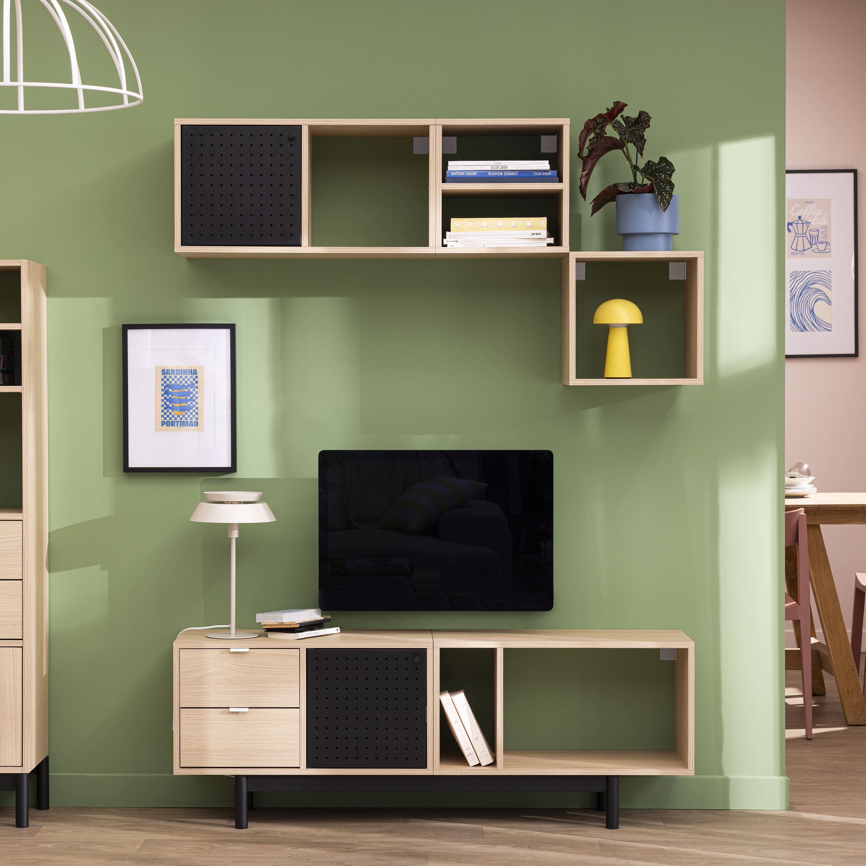 Pied plateforme de meuble STANDERS cylindrique acier noir Ht maxi 15.5xl.104.5cm - 5