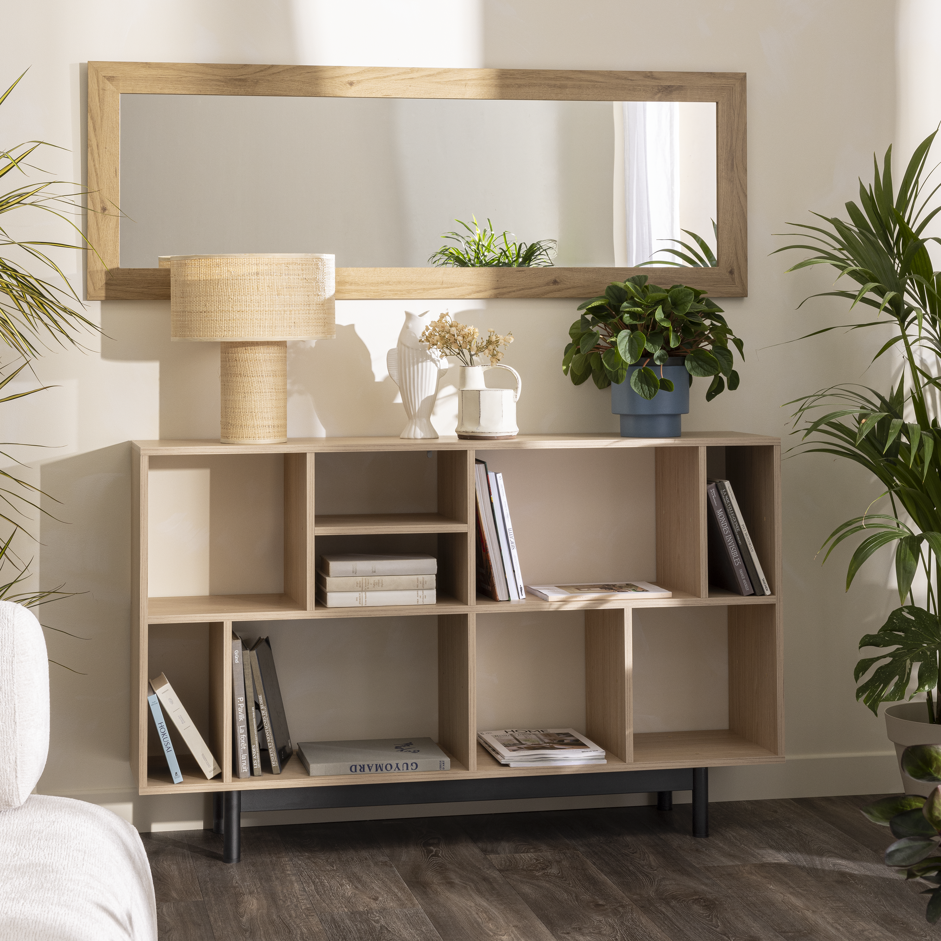 	
Scaffale a cubo SPACEO Kub 4x2 L 70.4 x H 139.3 x P 31.7 cm rovere - 6