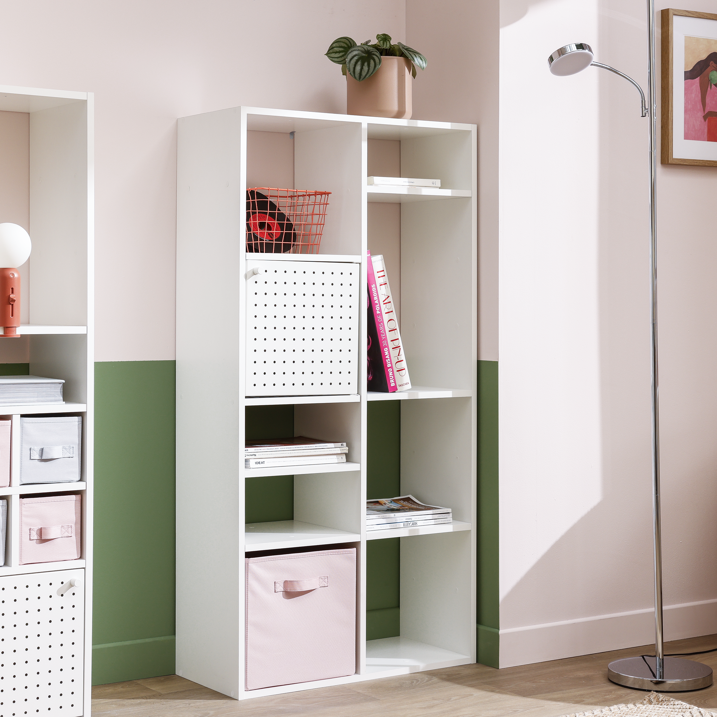 Estante Kub 4x2 Spaceo 70X32X139CM branco - 10