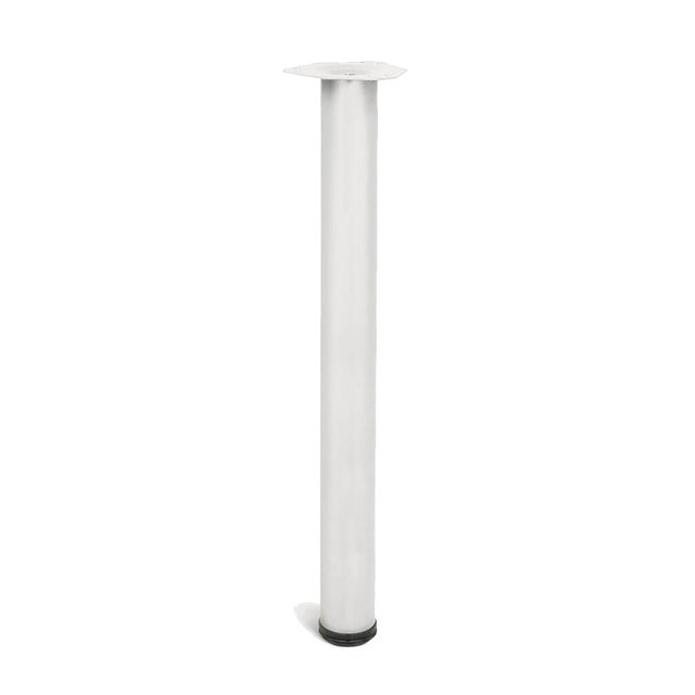 PATA REDONDA ACERO BLANCA MOD. 406 ALTURA 710MM