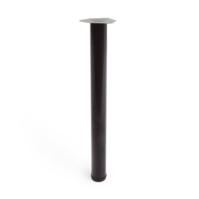 PATA REDONDA ACERO NEGRA MOD. 406 ALTURA 710MM