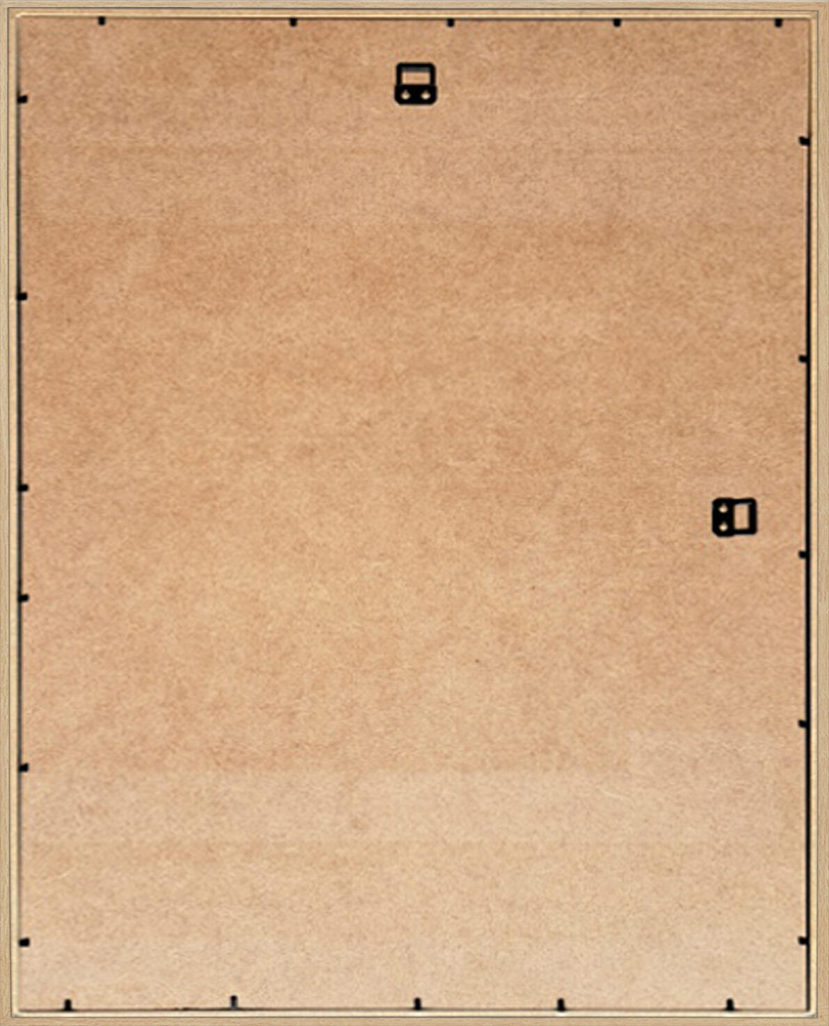 Cuadro pintura impresa enmarcada Botánica rectangular de 42 x 52 cm. Papel Alma Silvestre verde. Marco color Roble - 5