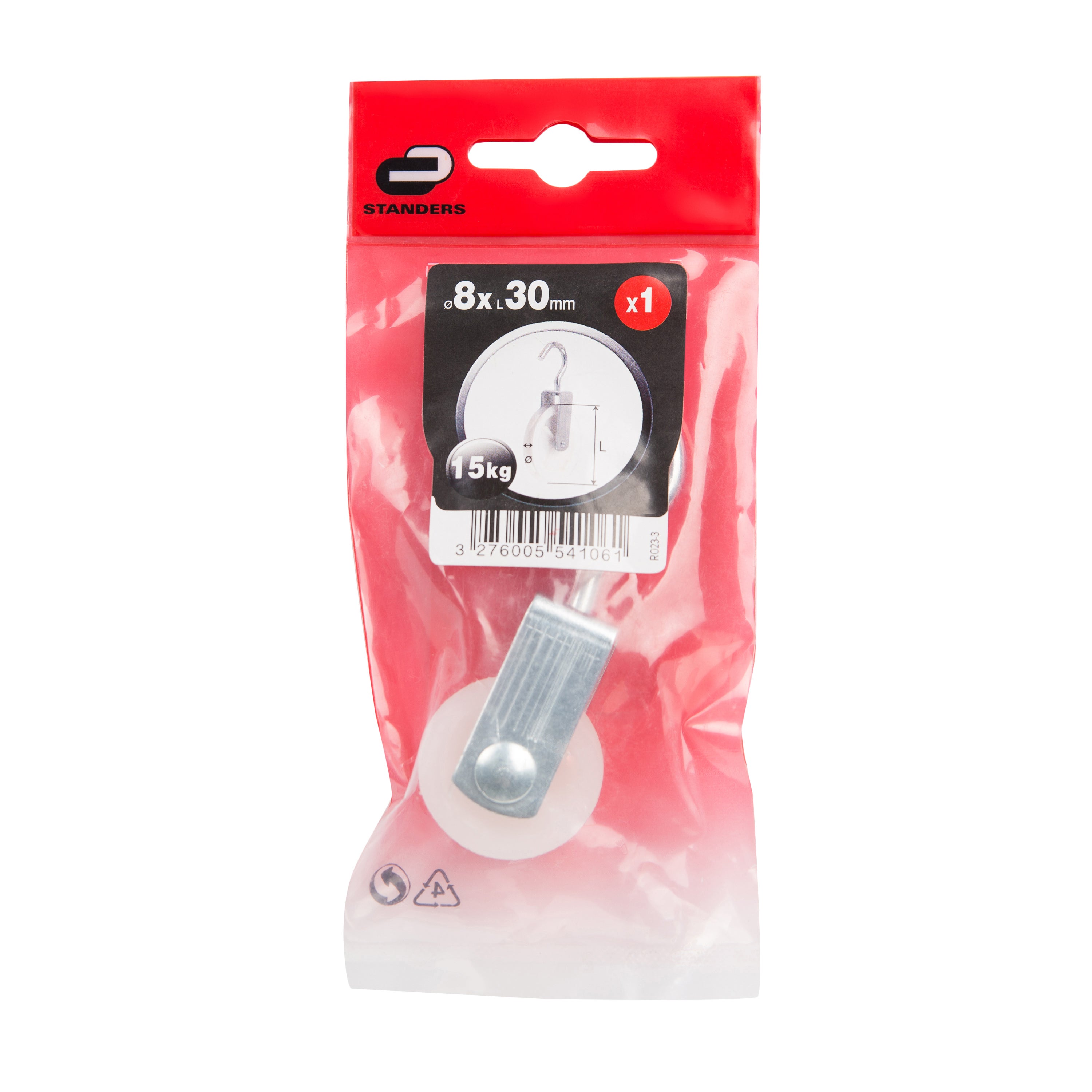 Puleggia con gancio girevole  STANDERS ruota Ø 30 mm in nylon 15 kg - 3