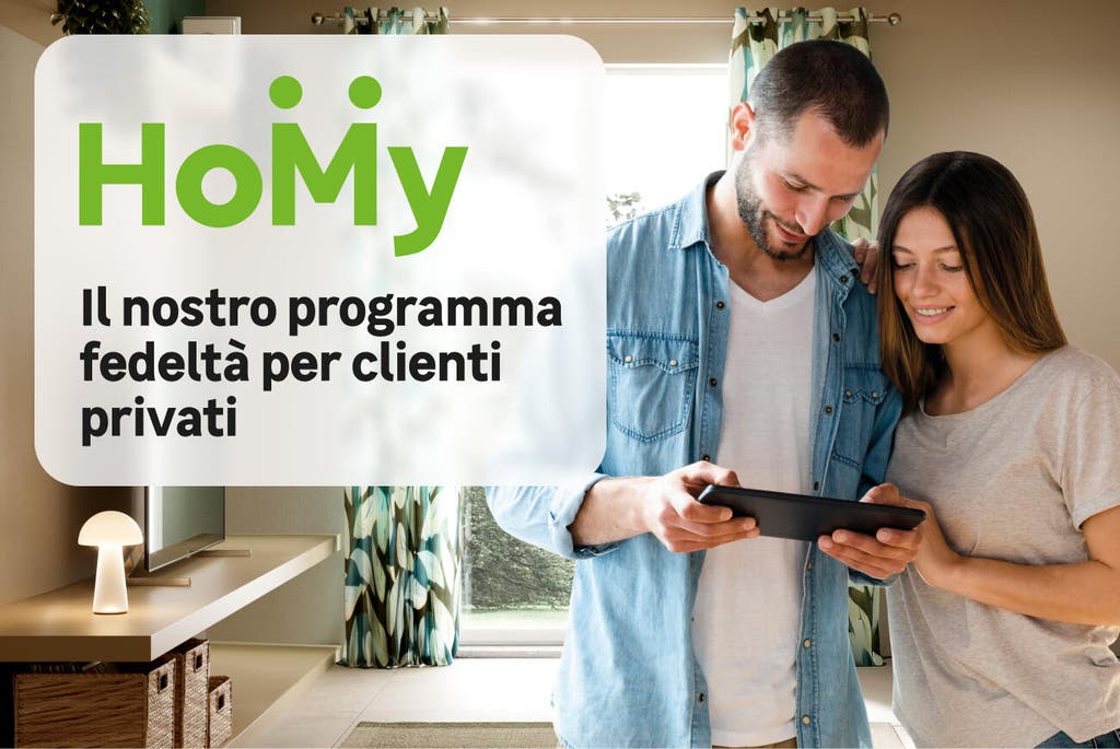 Homy, programma fedeltà per clienti privati