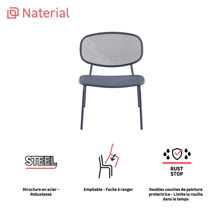 entretien chaise basse naterial ikaros