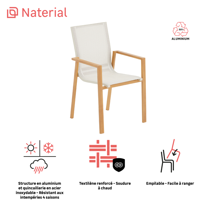 entretien naterial odyssea chaise bois