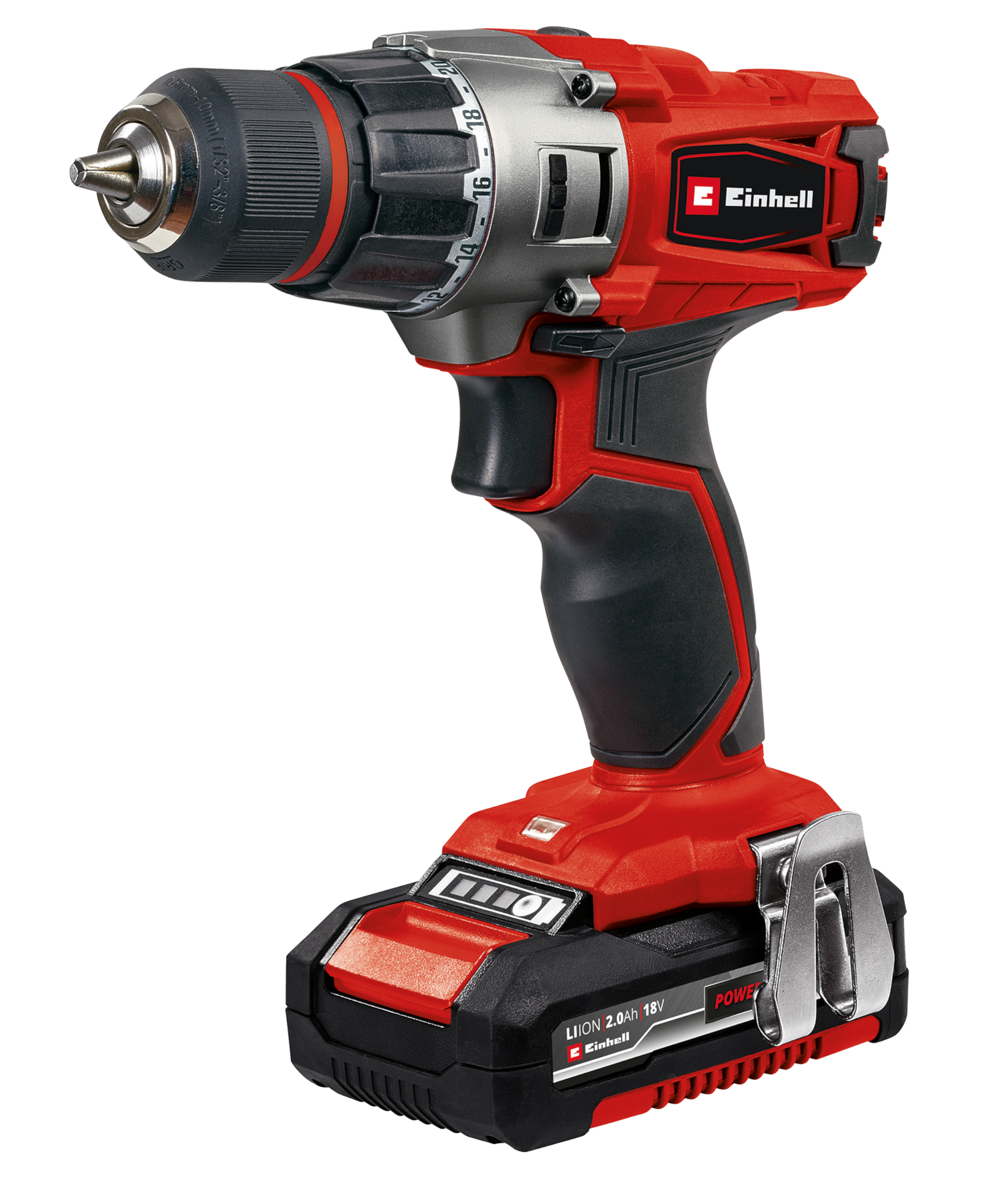 Wiertarko-wkrętarka akumulatorowa 18V 44 NM TE-CD 18/2 Li 2×2,0 Ah Power X-Change EINHELL