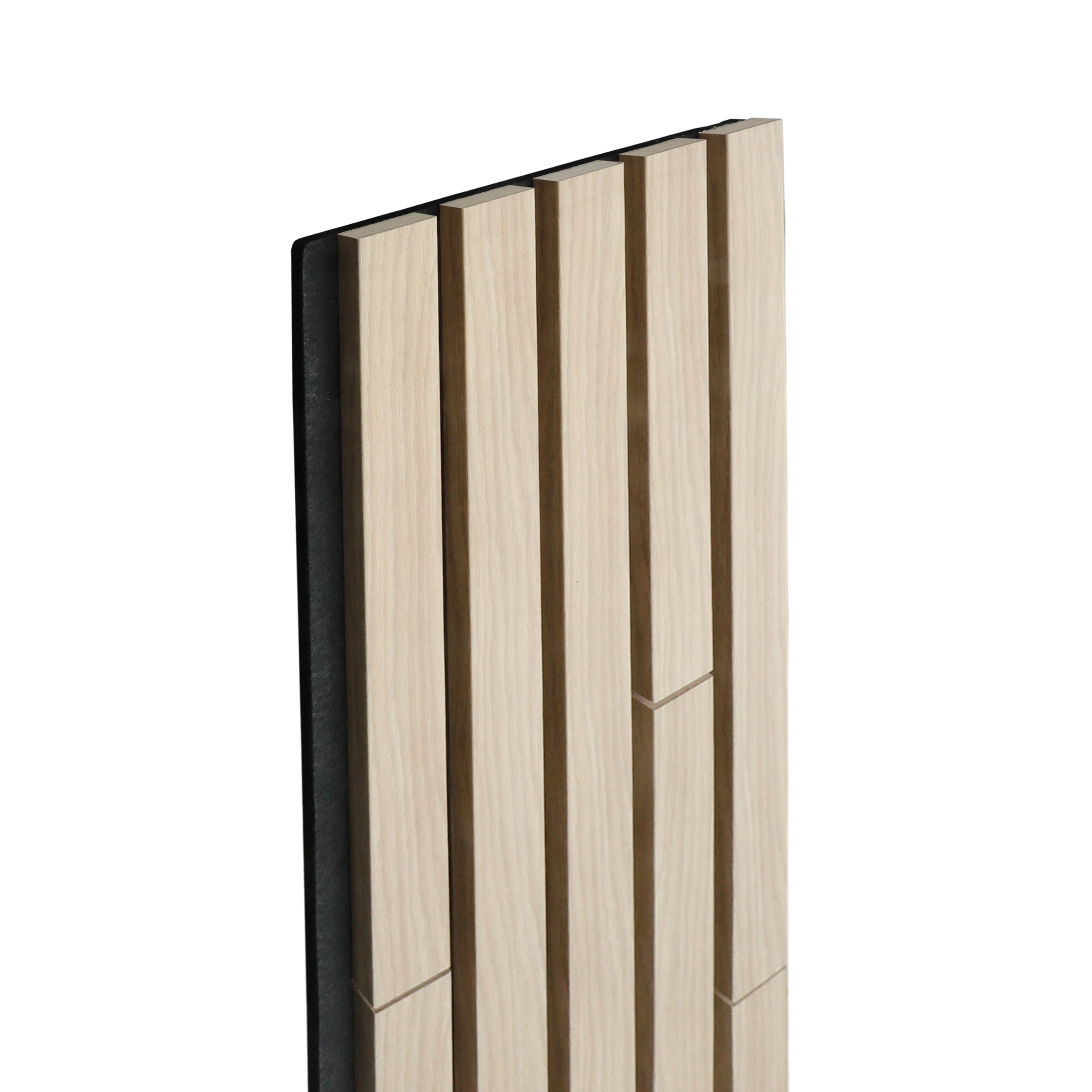 Panele ścienne 3D lamel na czarnym filcu 270x30 cm MultiCut Dąb Storsund - 3