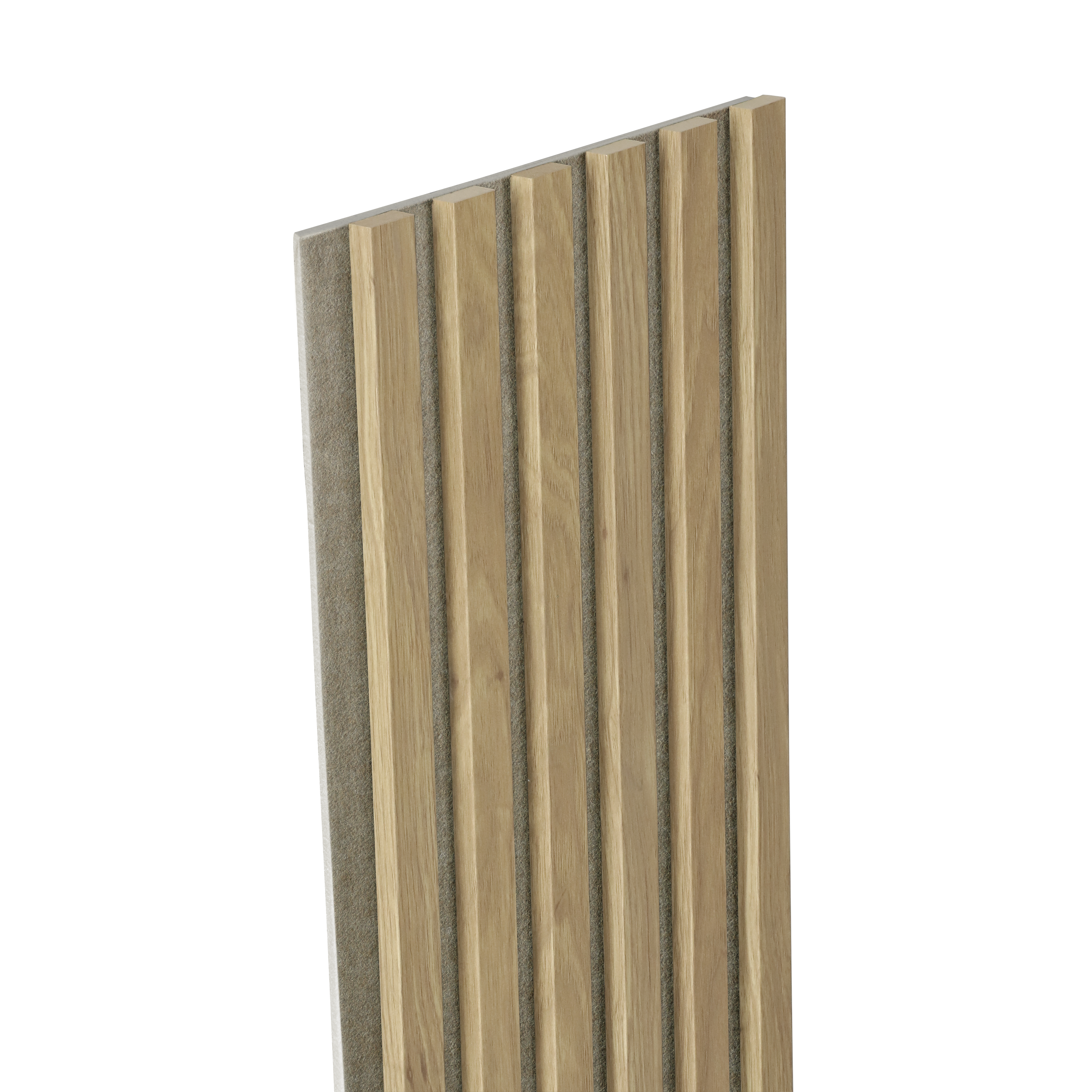 Panele ścienne 3D lamele na beżowym filcu 270x30 cm Dąb Saragossa 6 lameli - 3