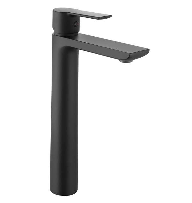 GRIFO DE LAVABO MONOMANDO CAÑO ALTO AILIK NEGRO