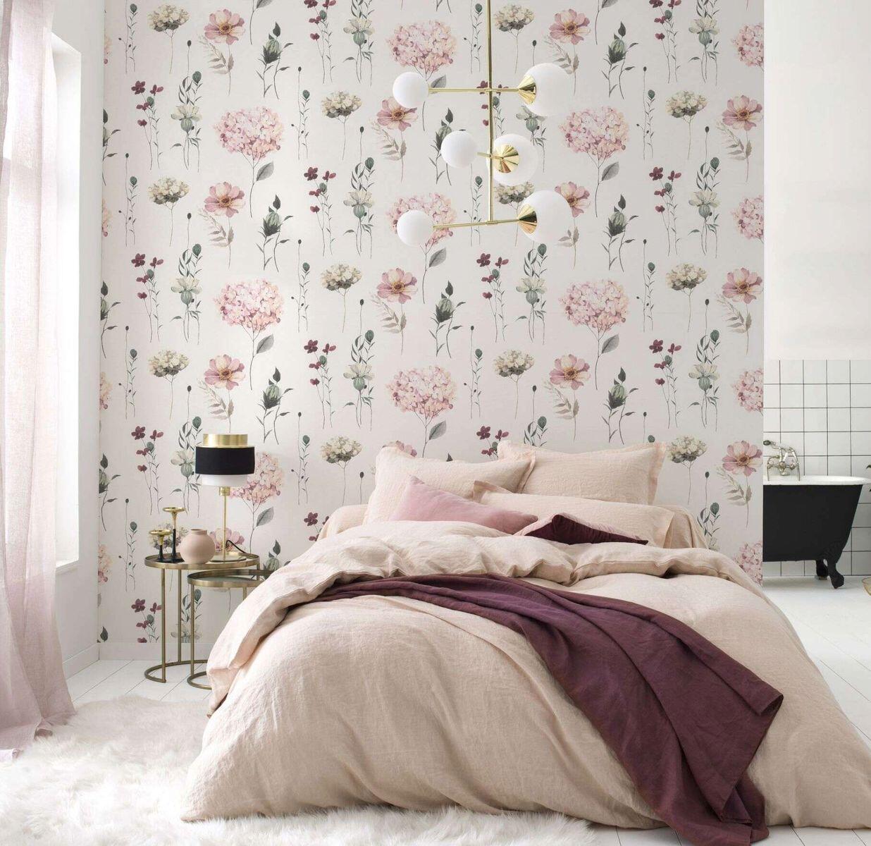 Carta da parati Ortenzia rosa, 53 cm x 10.05 m - 2
