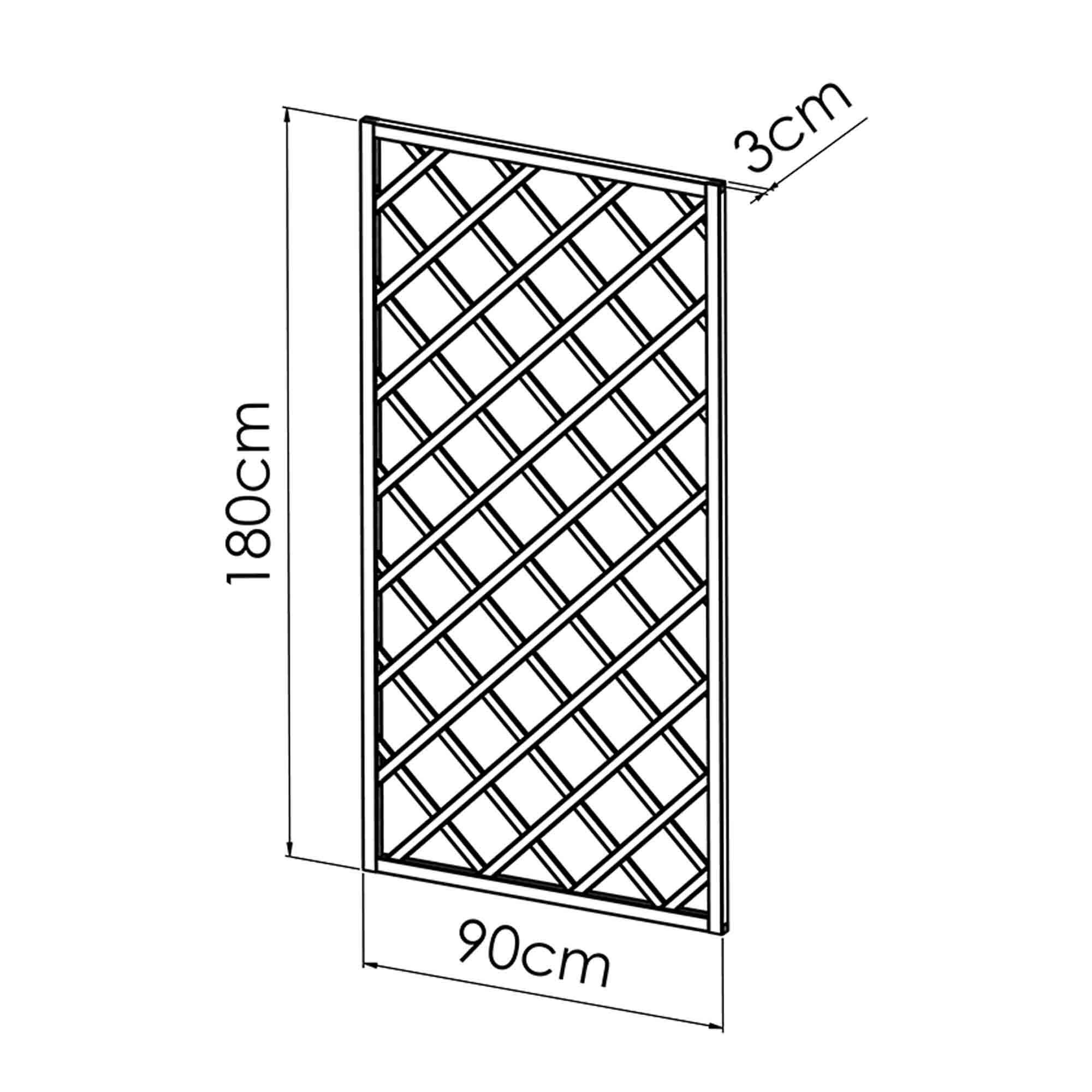 Painel decorativo TRELICA 90X180CM - 6