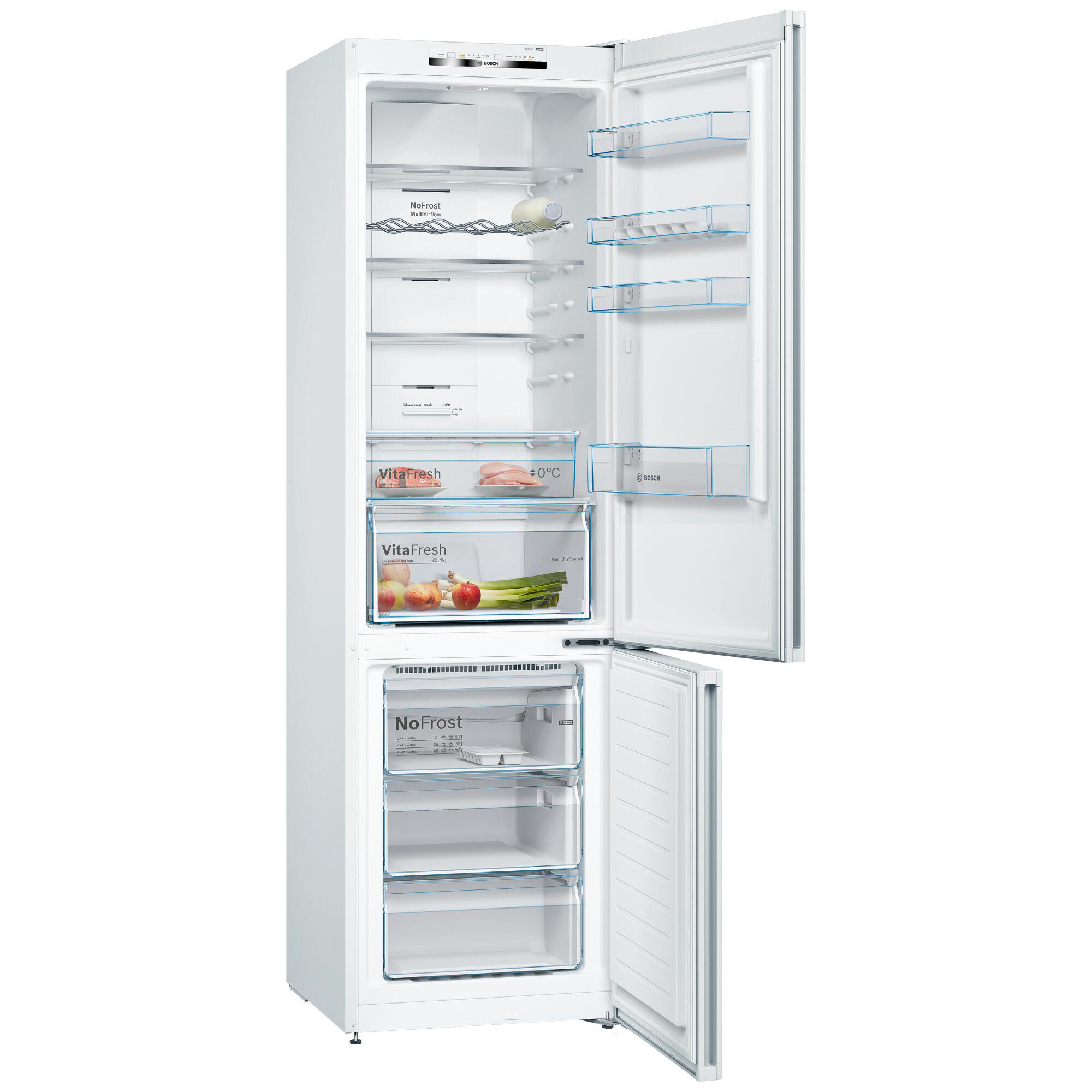 Frigorífico combi BOSCH KGN39VWEB No Frost 203cm 279L blanco clase E - 2