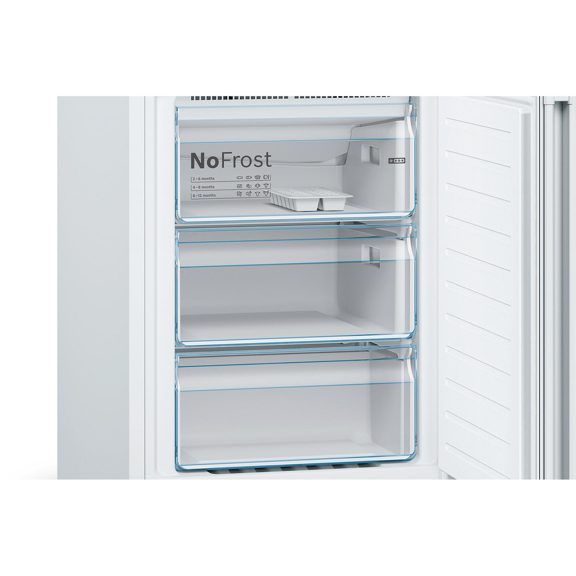 Frigorífico combi BOSCH KGN39VWEB No Frost 203cm 279L blanco clase E - 3