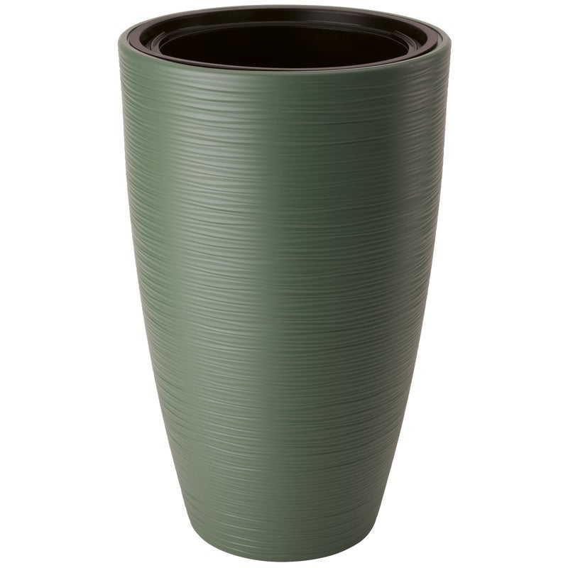 Doniczka z wkładem Gobi Slim śr. 40cm zielona herbata Form-Plastic