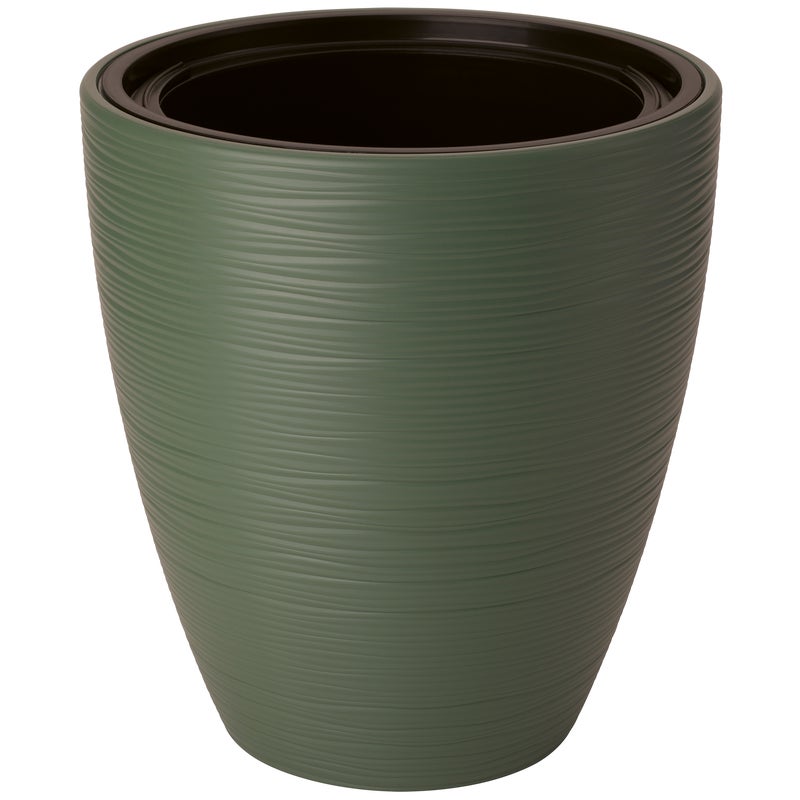 Doniczka z wkładem Gobi śr. 40cm zielona herbata Form-Plastic